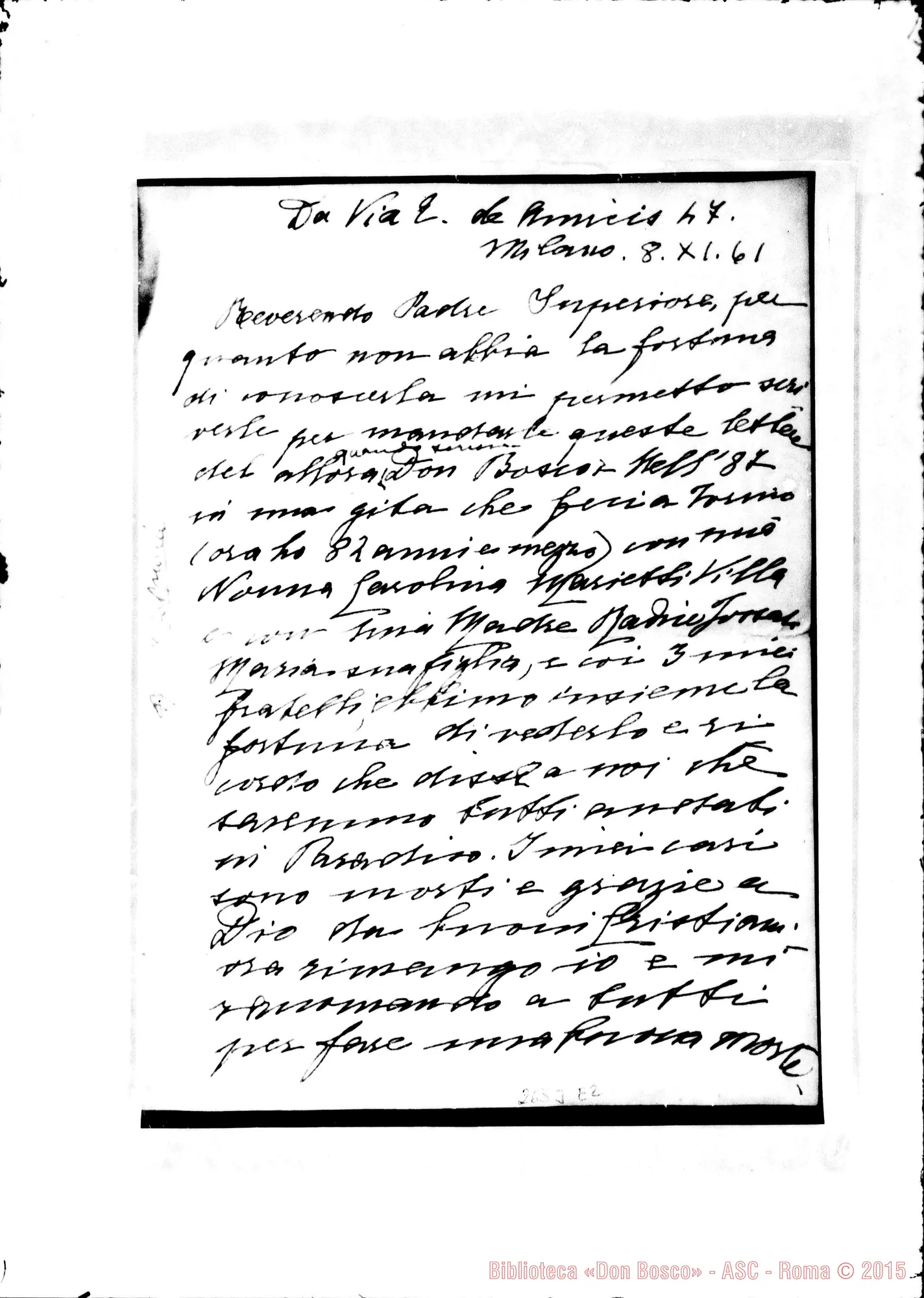Fotogramma E 2 — Radice Maria, s.d.. All. altra del 1861
