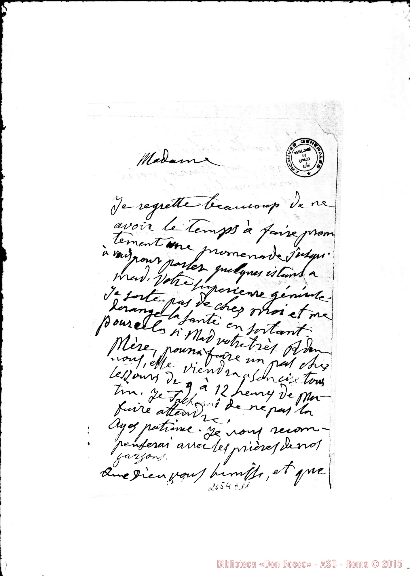 Fotogramma E 11 — Suore di N.S. del Ritiro al Cenacolo. Torino, 15-01-1883