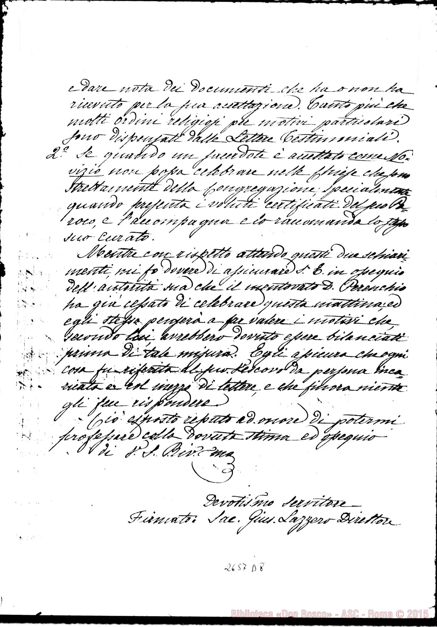 Fotogramma D 8 — Don Lazzero - Don Chiaverotti. Torino, 24-08-1877. Copia