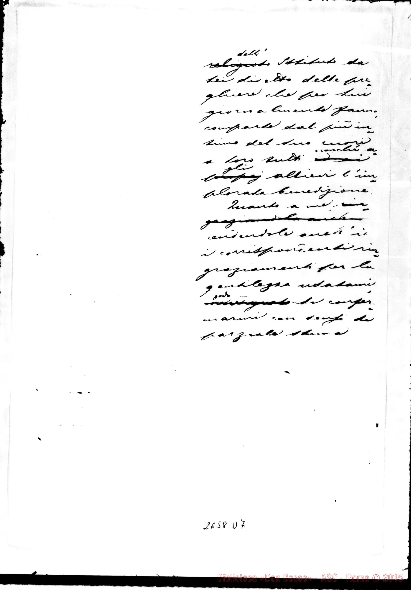 Fotogramma D 7 — Omaggio al Santo Padre: Don Bosco - Beatissimo Padre. Torino, 11-11-1878