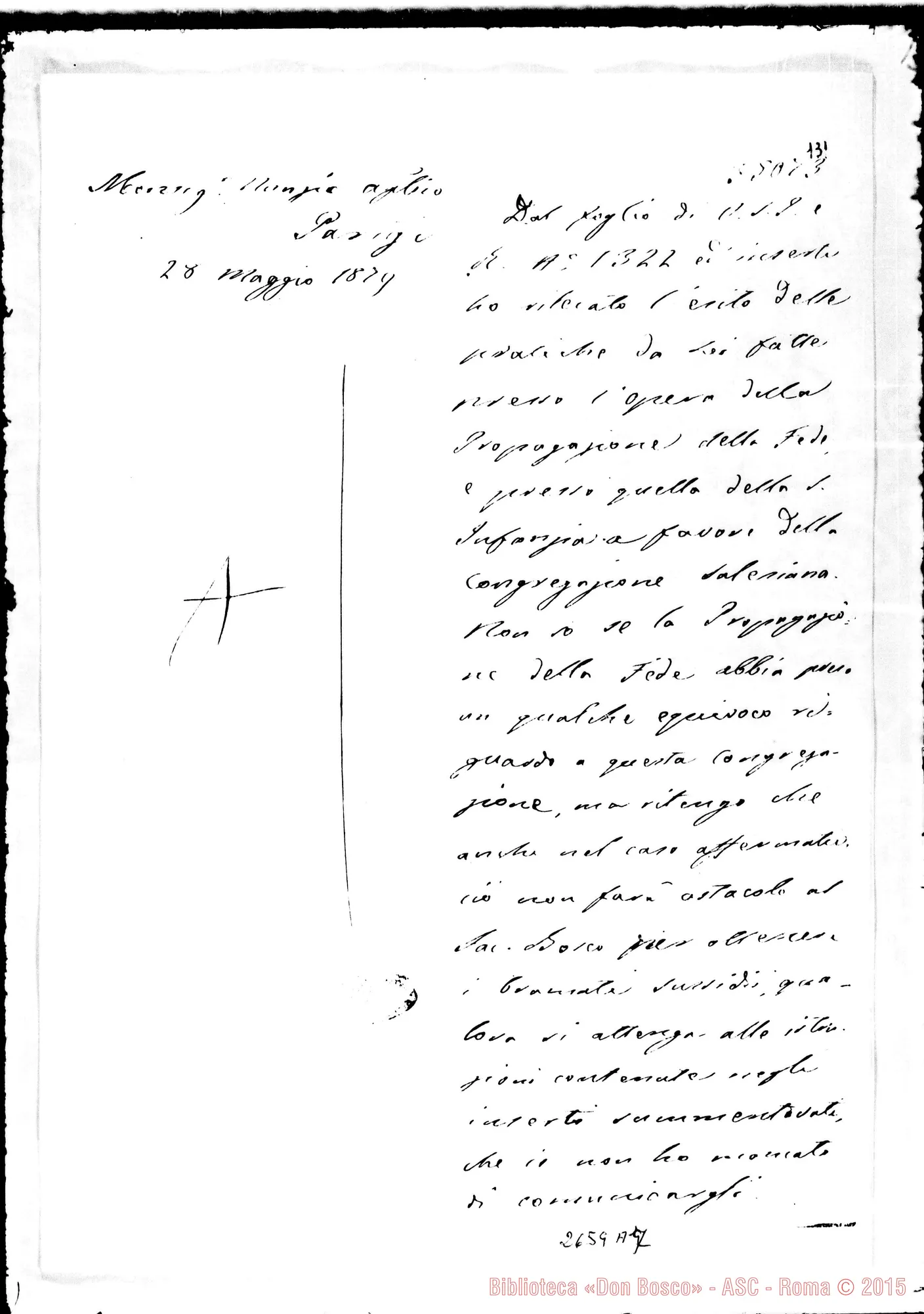 Fotogramma A 7 — Risposta A Mons. Nunzio A Parigi, il 28-05-1879