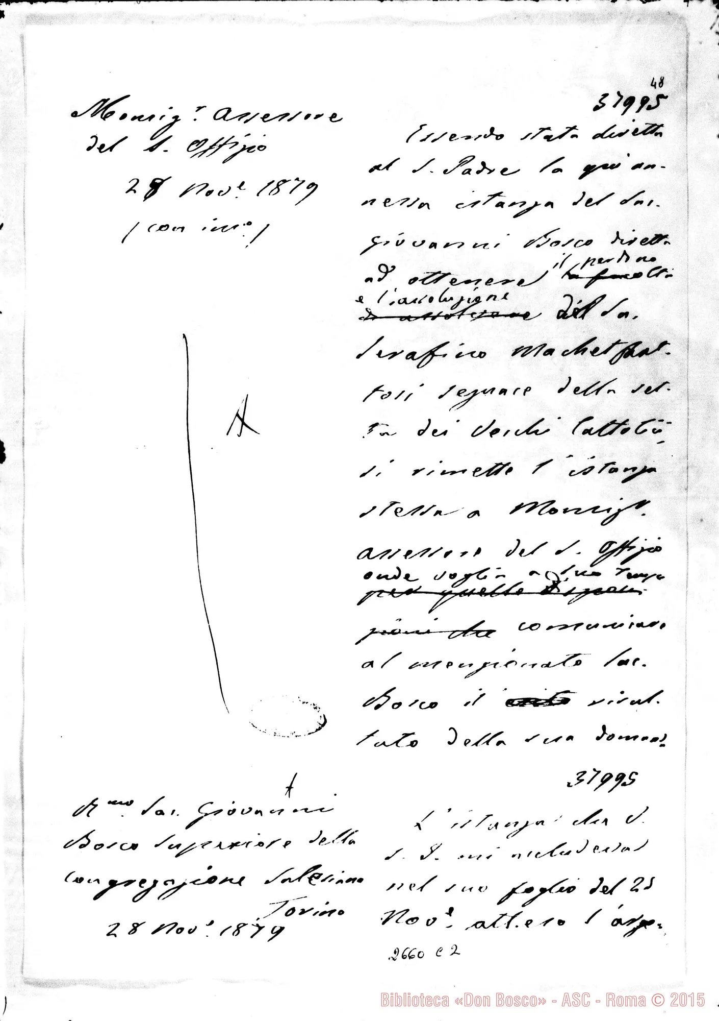 Fotogramma C 2 — Risposta di Mons. Assessore del S. Ufficio. 28-11-1879