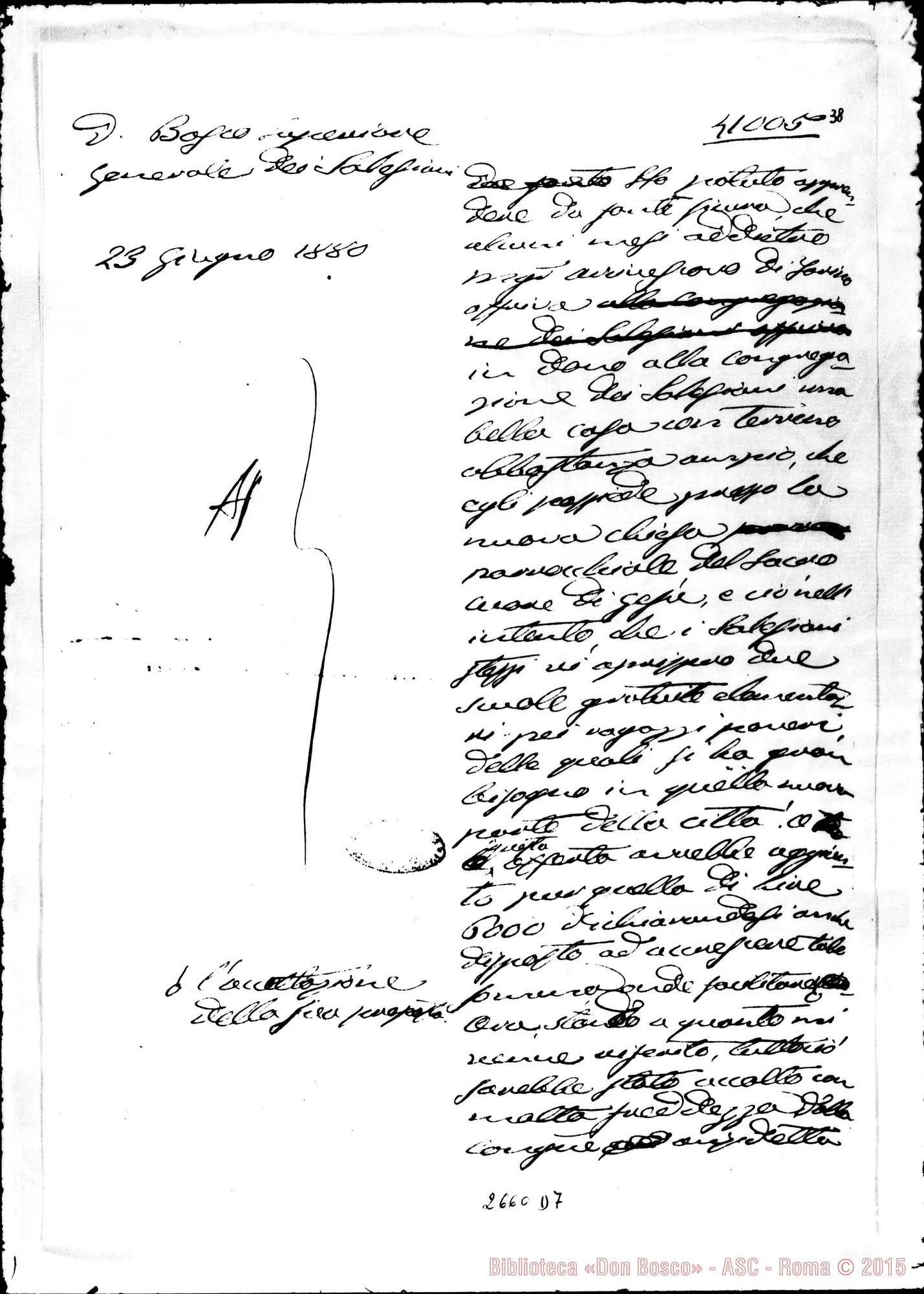 Fotogramma D 7 — Proposta di Fondazione: Vaticano, - Don Bosco, il 23-06-1880
