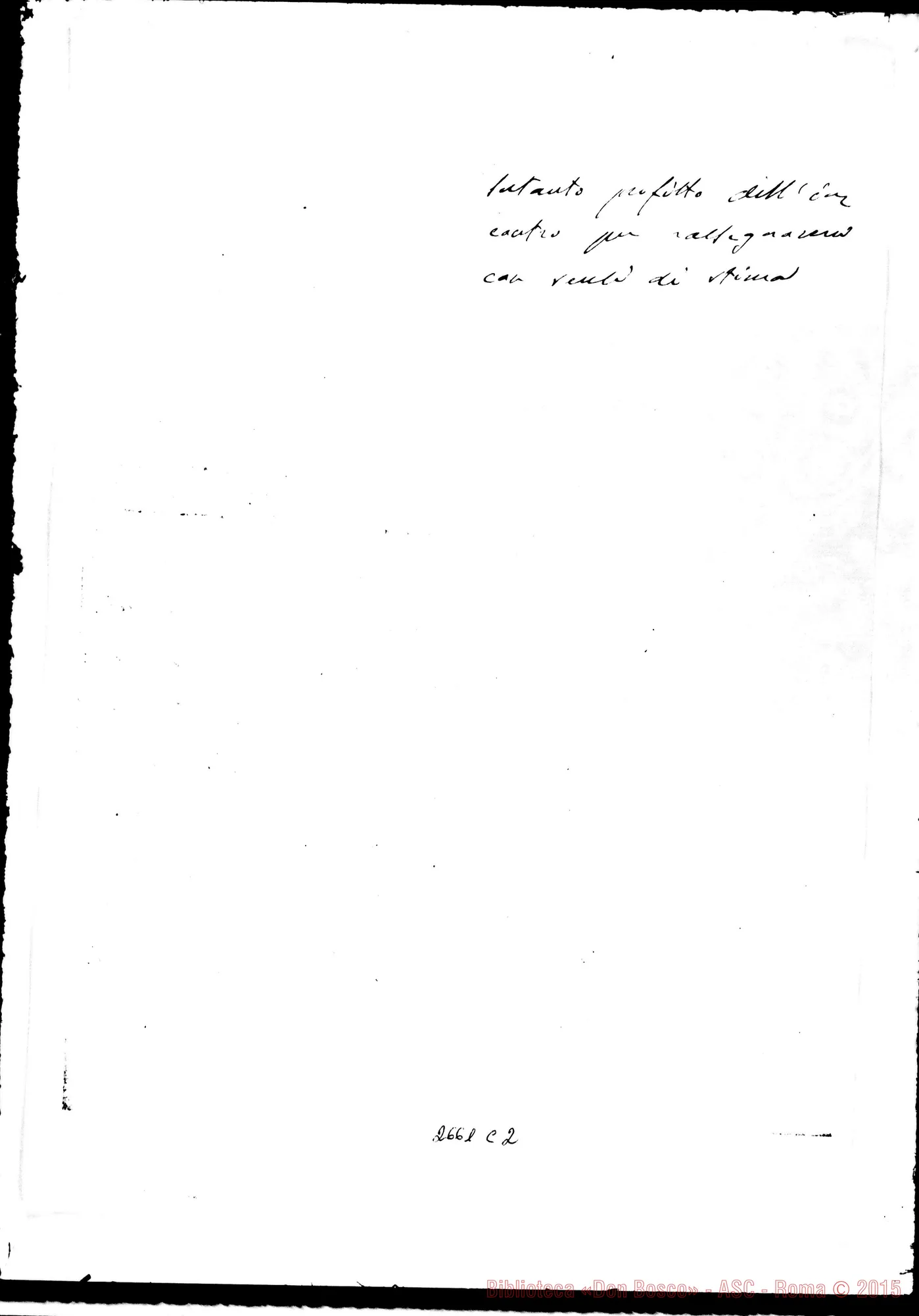 Fotogramma C 2 — D. Bosco - Card. Nina. Torino, 6-09-1880 con acclusa risposta