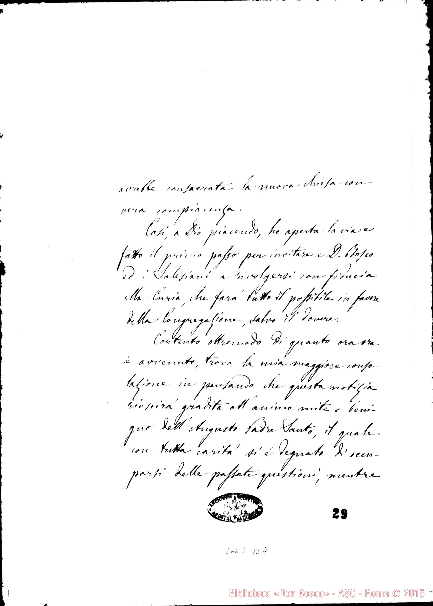 Fotogramma B 7 — Can. Colomiatti - Card. Jacobini. Torino, 14-06-1882. Relazione.