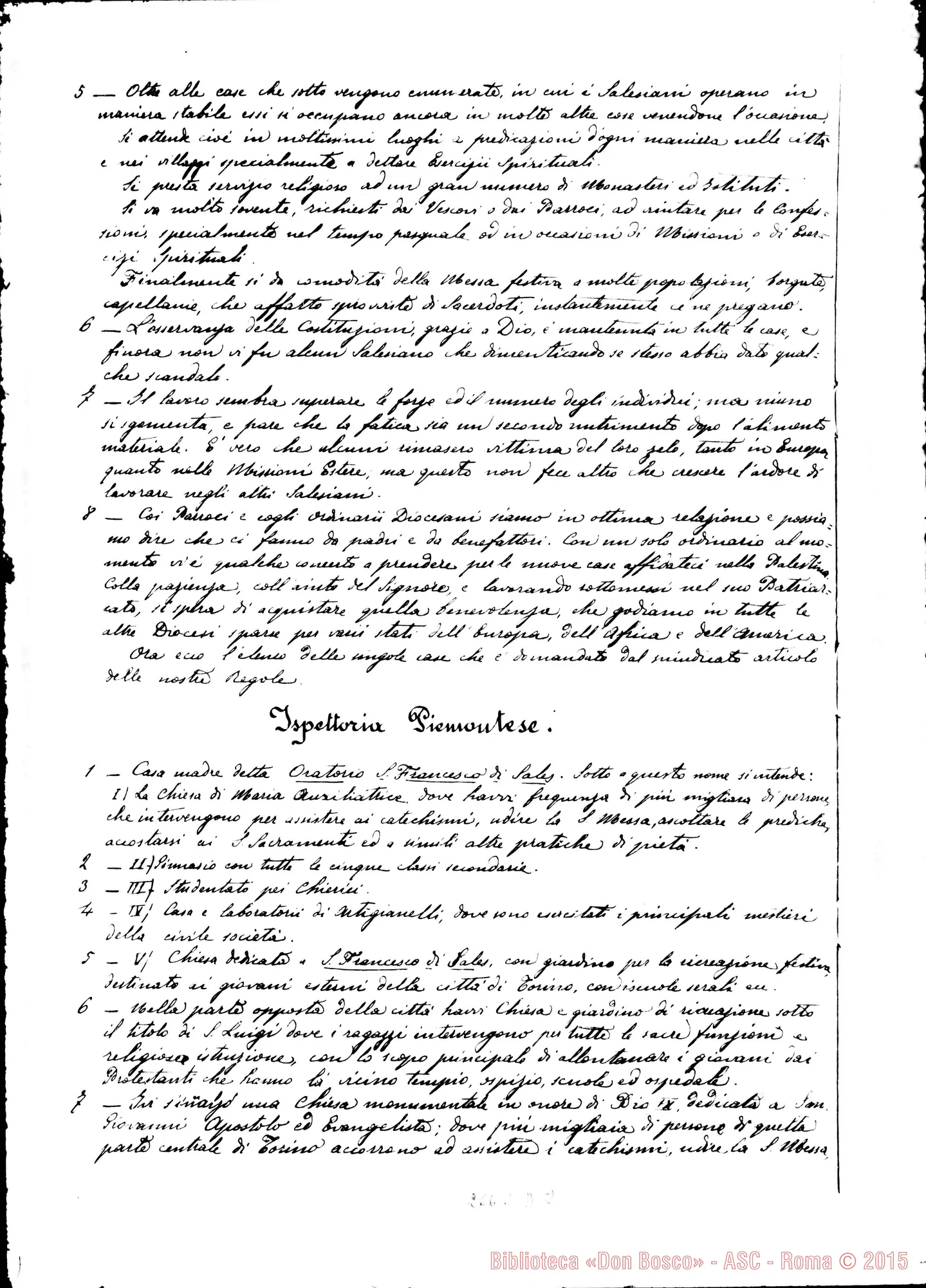 Fotogramma D 2 — Esposizione alla S.Sede dello stato della Pia Società Salesiana. Firma Rua, 1892
