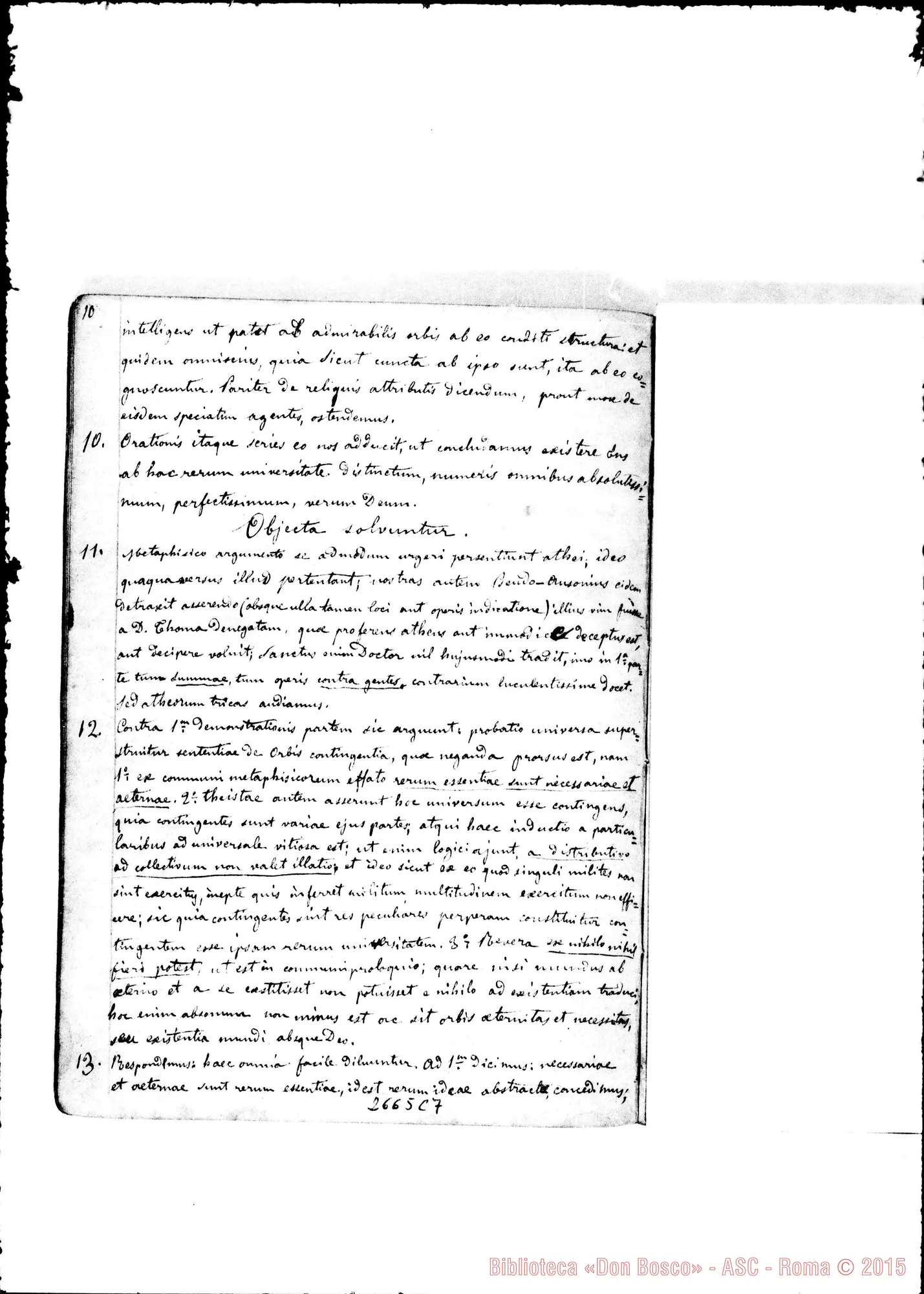 Fotogramma C 7 — Teologia dogmatica: Quaderno 1: De Deo