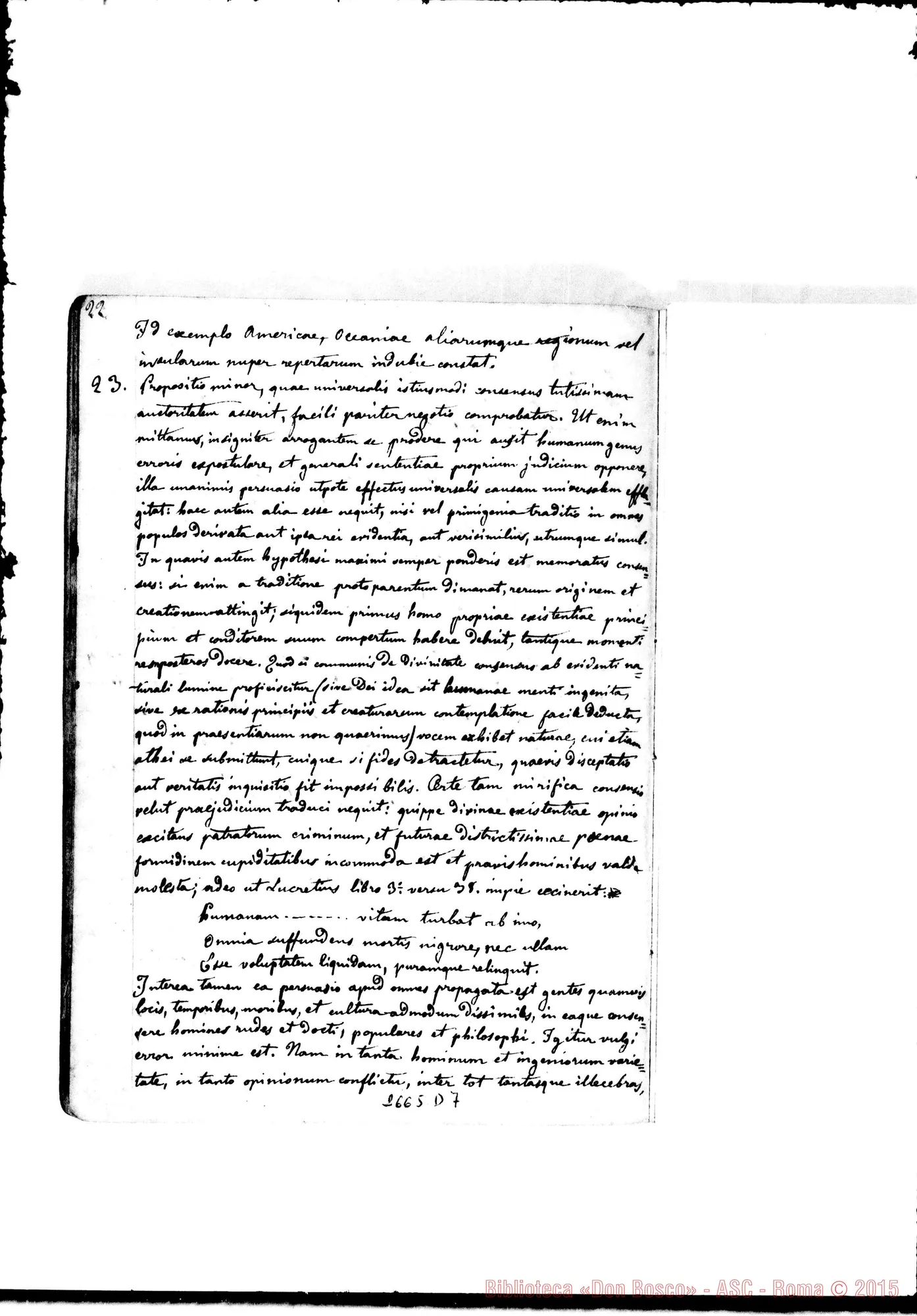 Fotogramma D 7 — Teologia dogmatica: Quaderno 1: De Deo
