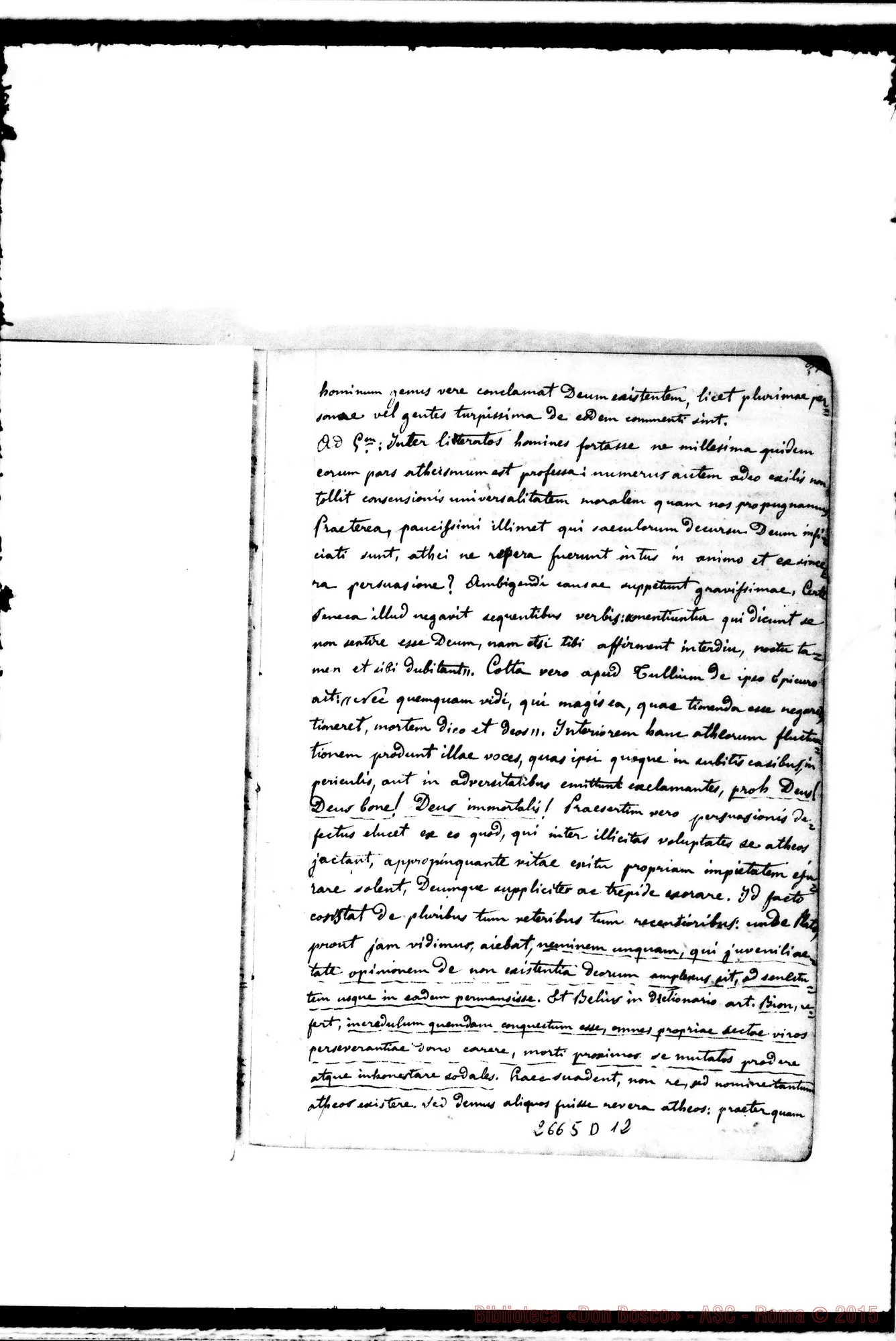 Fotogramma D 12 — Teologia dogmatica: Quaderno 1: De Deo