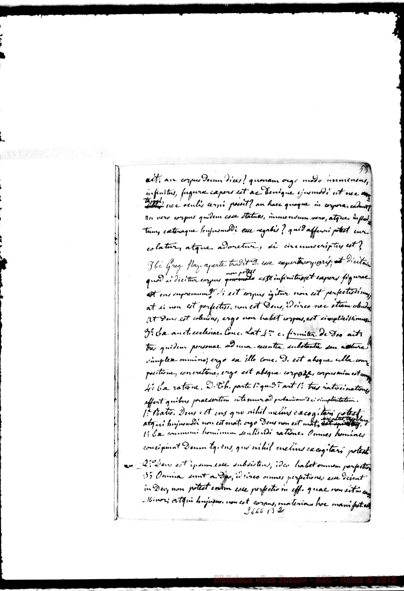 Fotogramma B 2 — Teologia dogmatica: Quaderno 1: De Deo