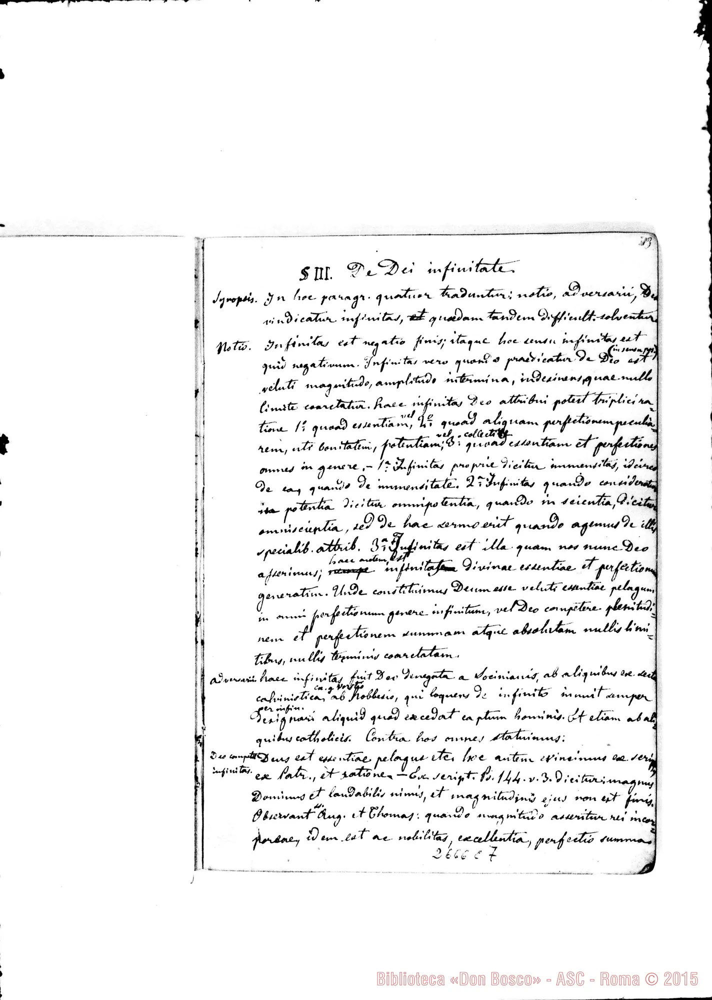 Fotogramma C 7 — Quaderno 2: De Deo