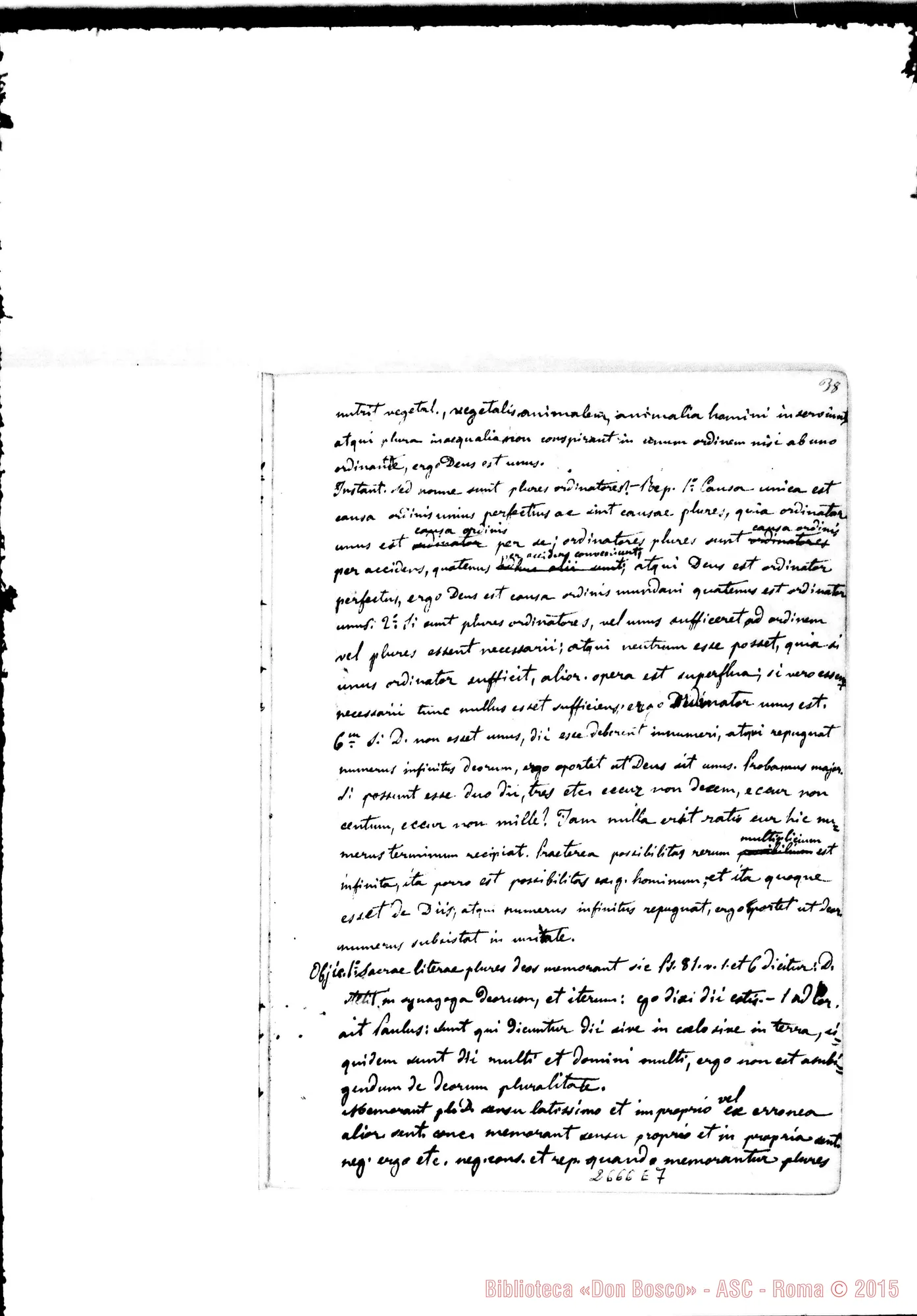 Fotogramma E 7 — Quaderno 2: De Deo