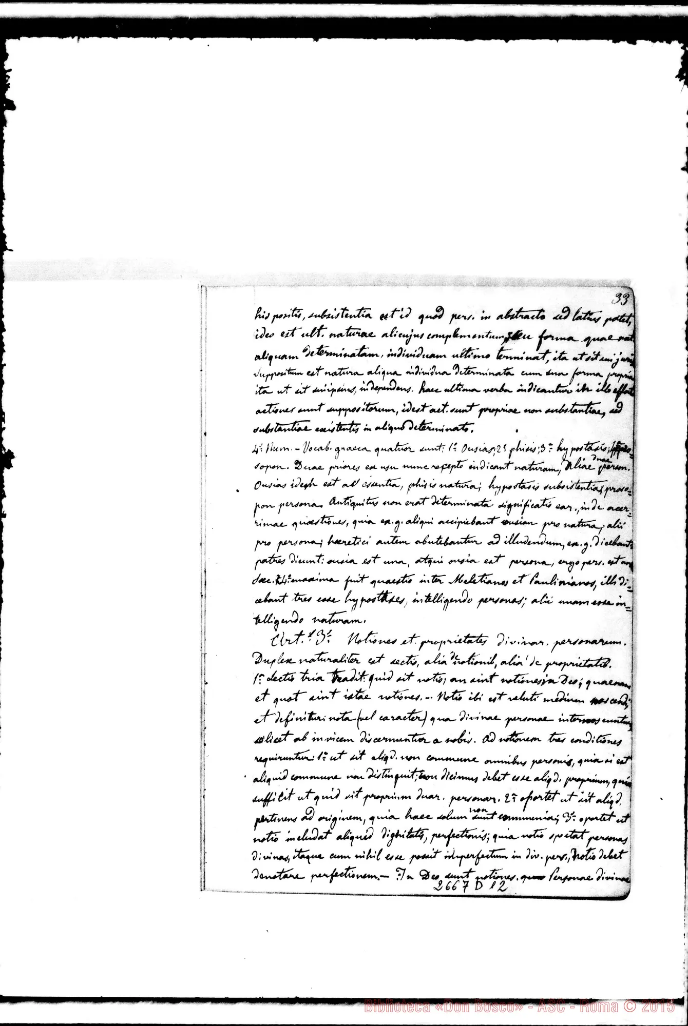 Fotogramma D 12 — Quaderno 3: De Deo