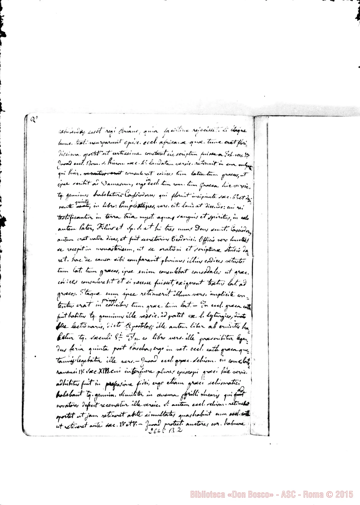 Fotogramma B 2 — Quaderno 4: De Trinitate