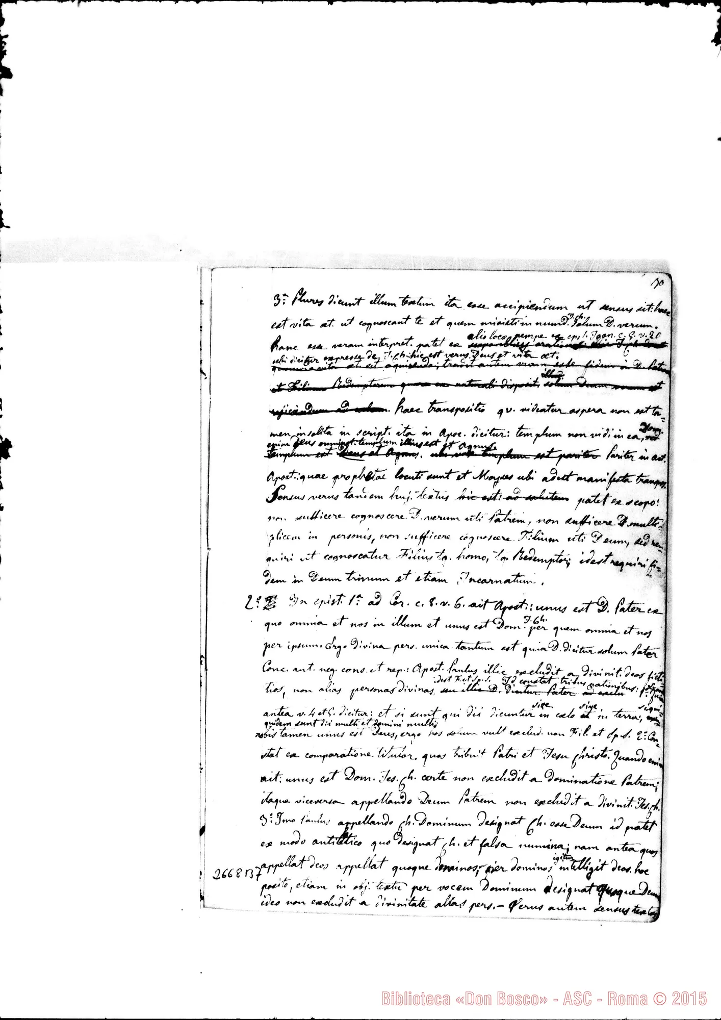 Fotogramma B 7 — Quaderno 4: De Trinitate