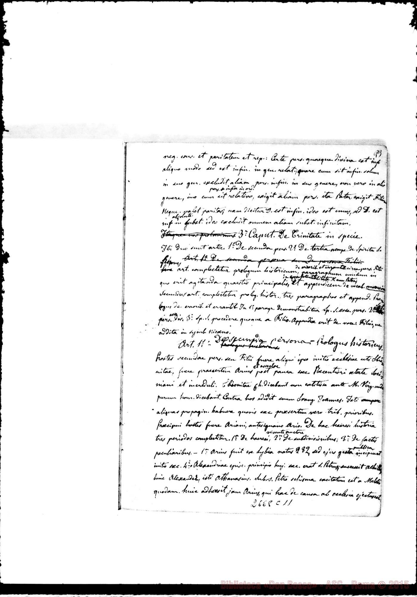 Fotogramma C 11 — Quaderno 4: De Trinitate