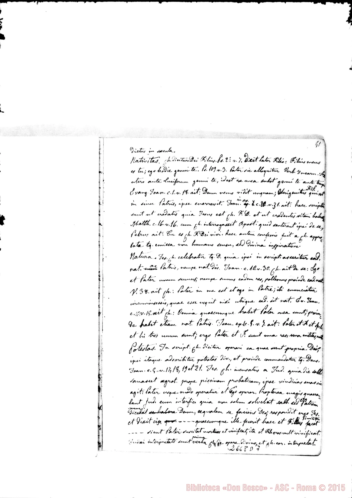 Fotogramma D 7 — Quaderno 4: De Trinitate