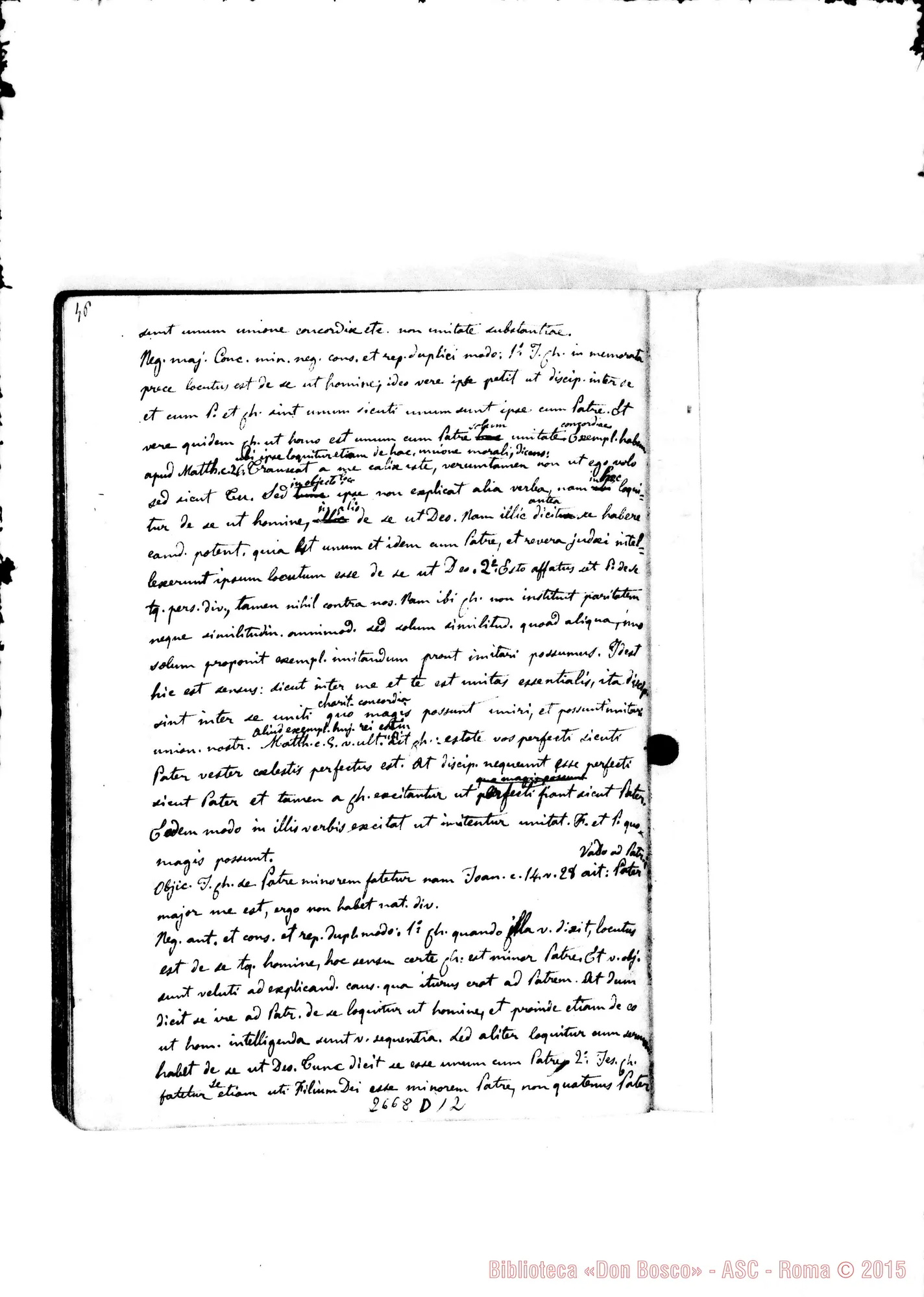 Fotogramma D 12 — Quaderno 4: De Trinitate