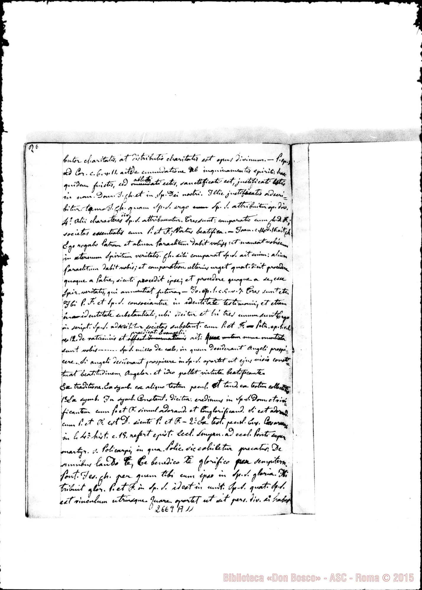 Fotogramma A 11 — Quaderno 5: De Trinitate