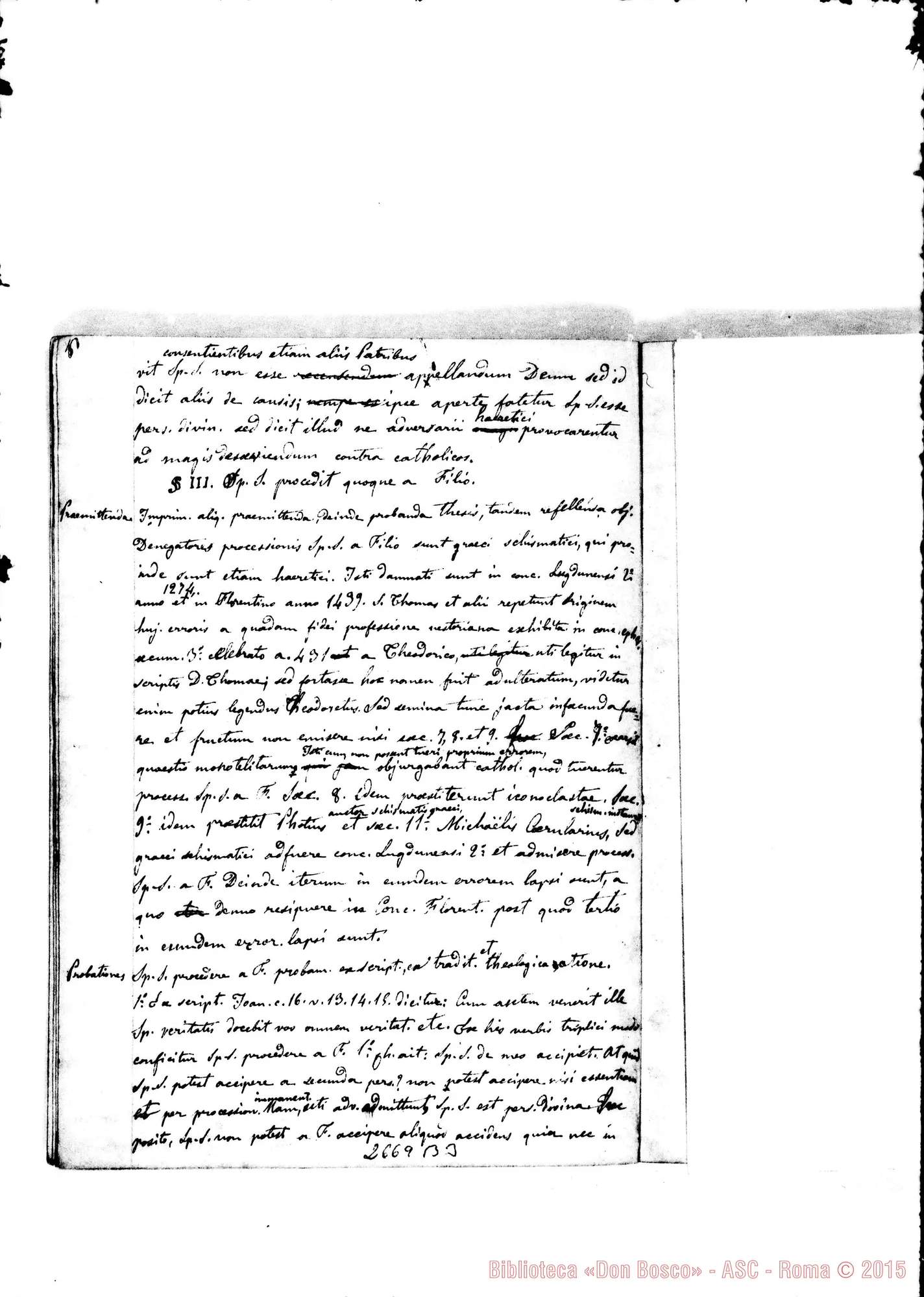Fotogramma B 3 — Quaderno 5: De Trinitate