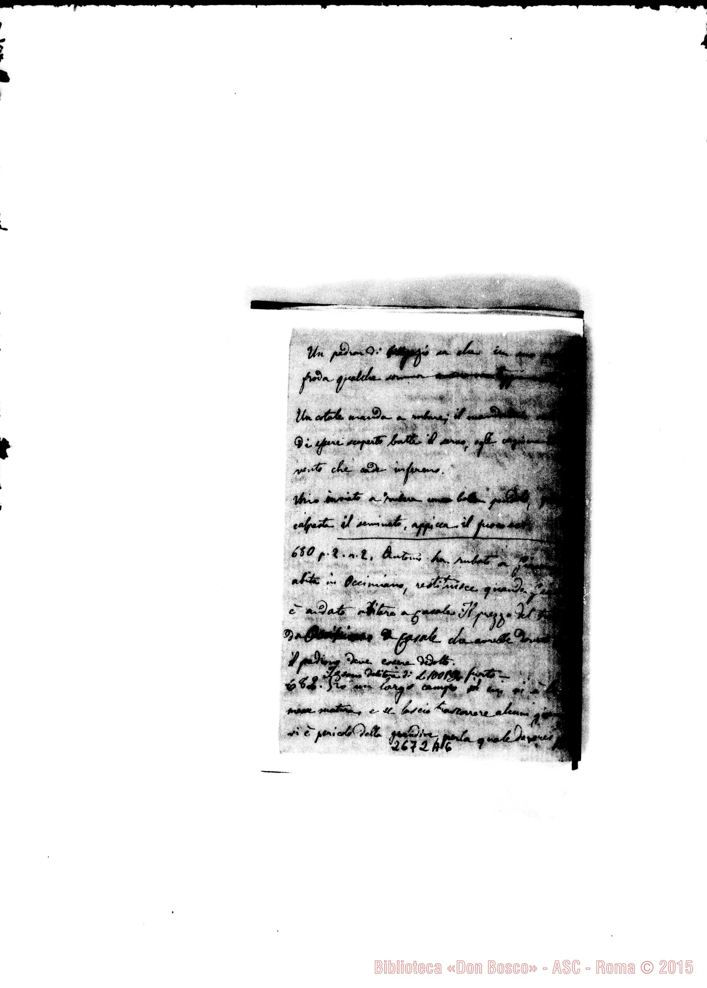 Fotogramma A 6 — De Extrema Unctione (continuaz.)