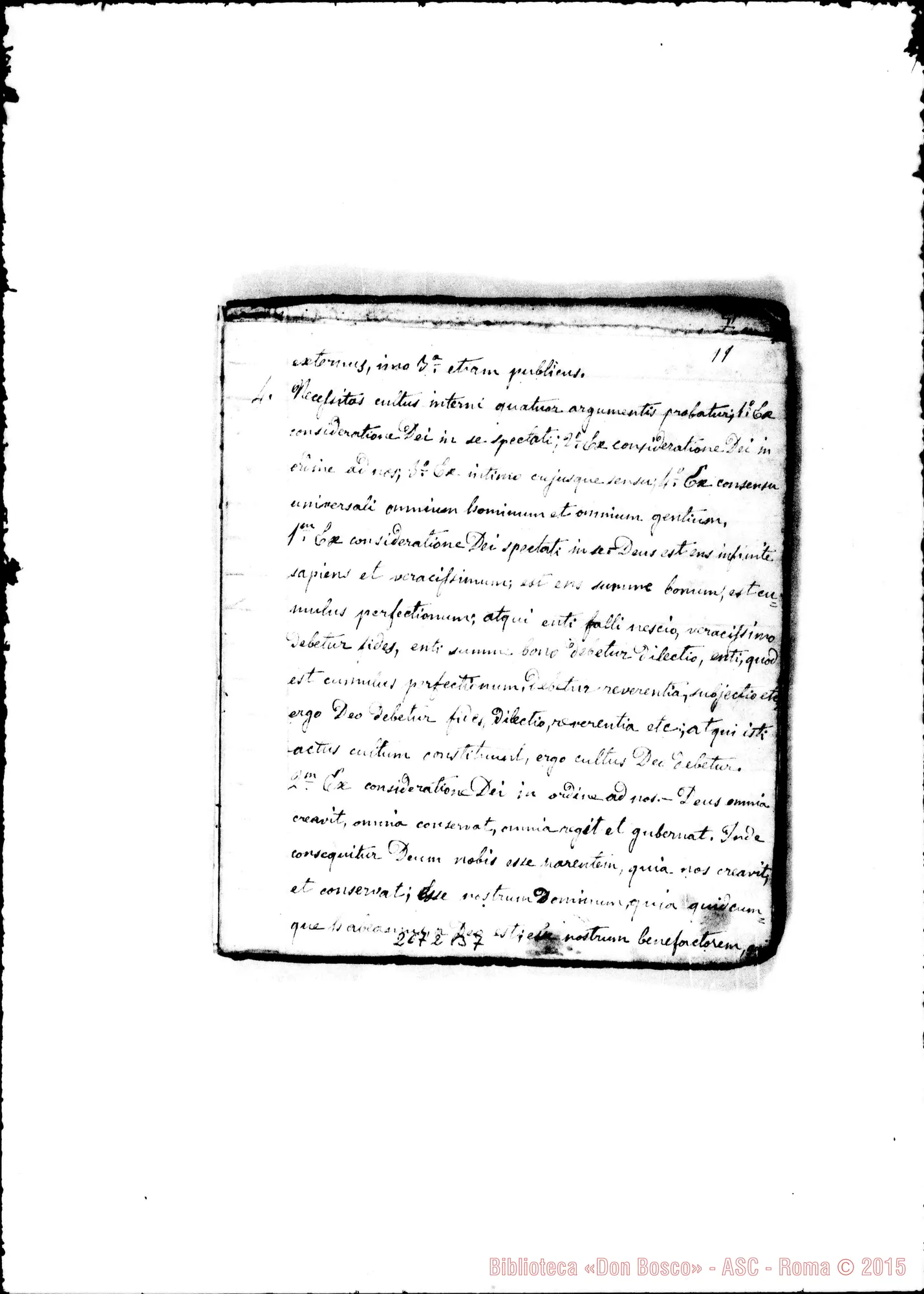 Fotogramma B 7 — De Religione: Quaderno 1