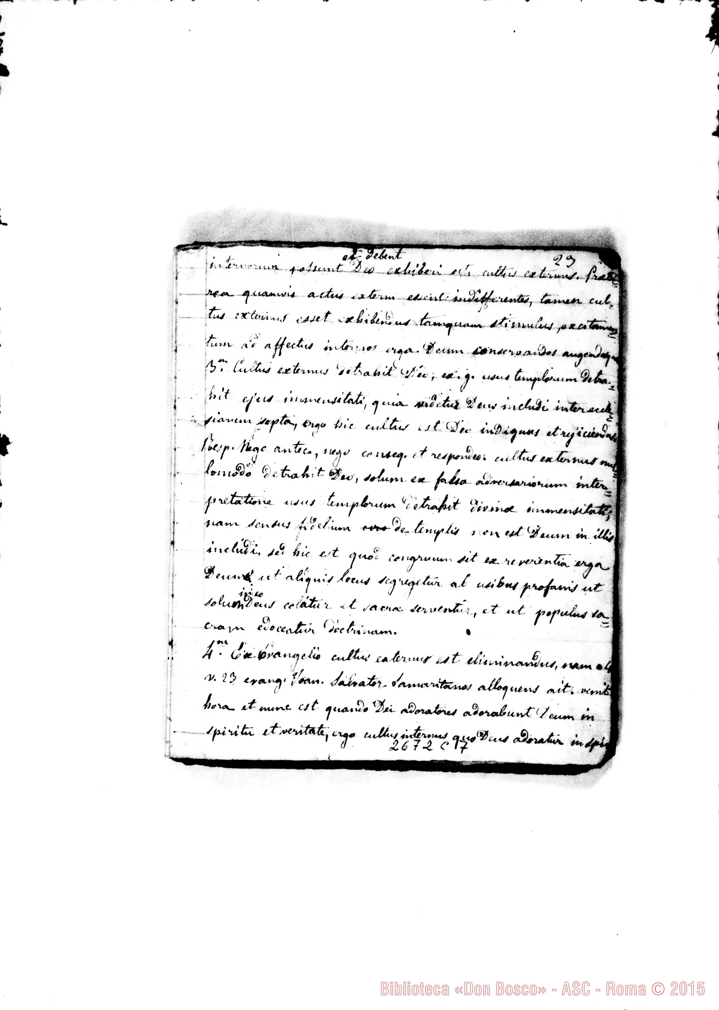 Fotogramma C 7 — De Religione: Quaderno 1
