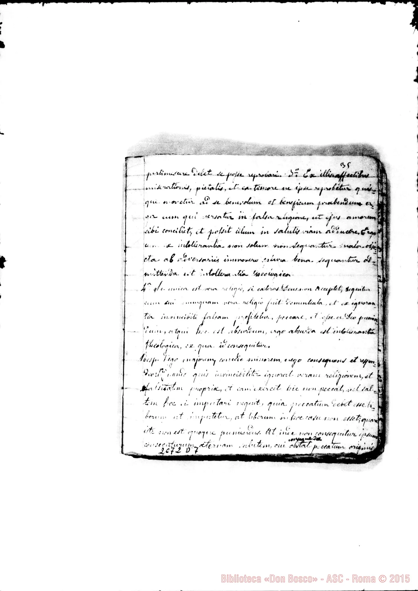 Fotogramma D 7 — De Religione: Quaderno 1