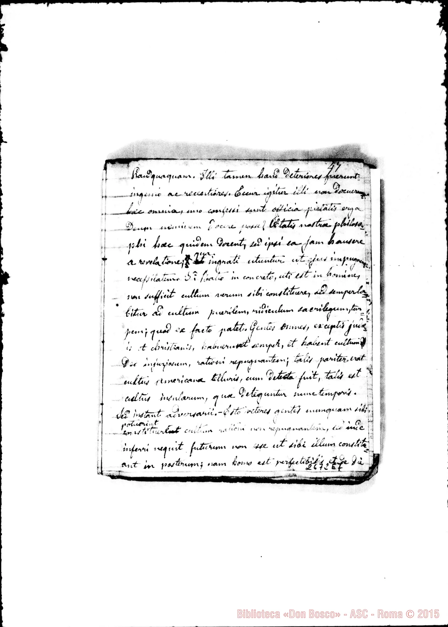 Fotogramma E 7 — De Religione: Quaderno 1