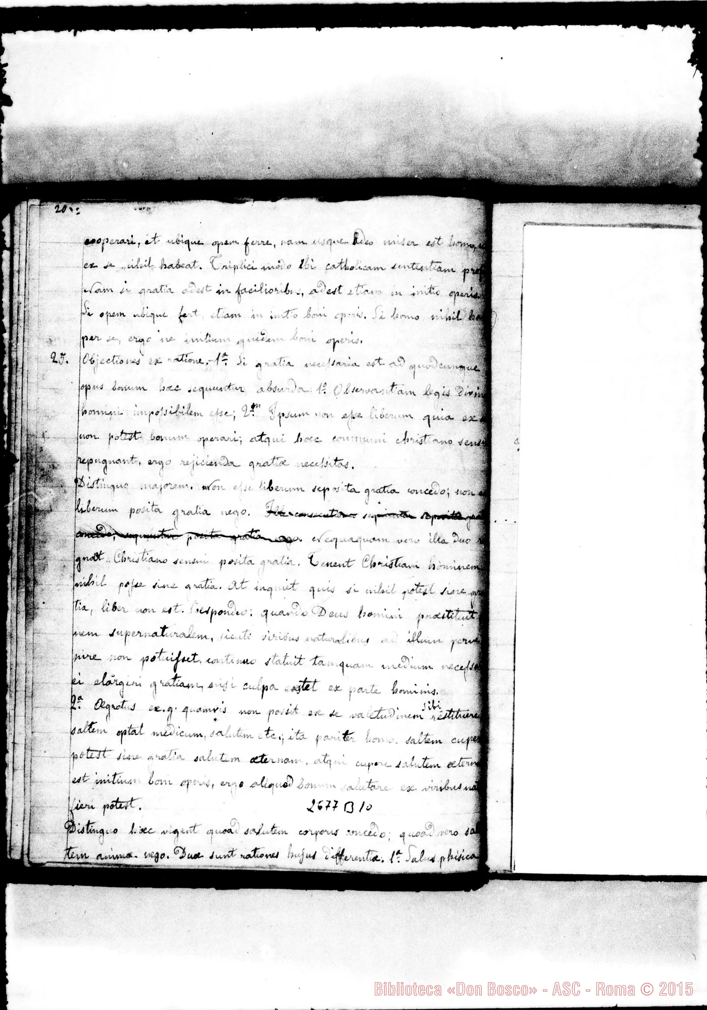 Fotogramma B 10 — De Gratia: Un quaderno