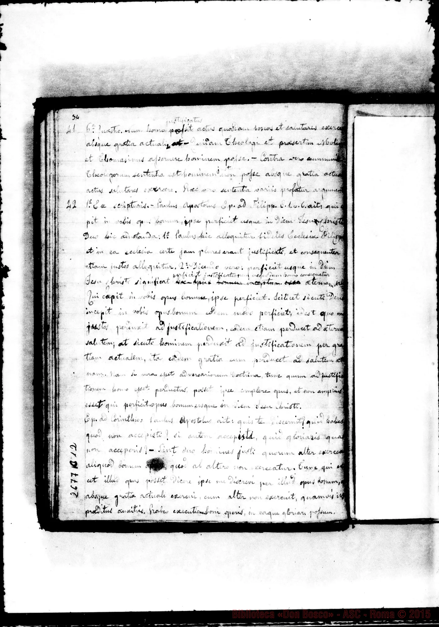 Fotogramma C 12 — De Gratia: Un quaderno
