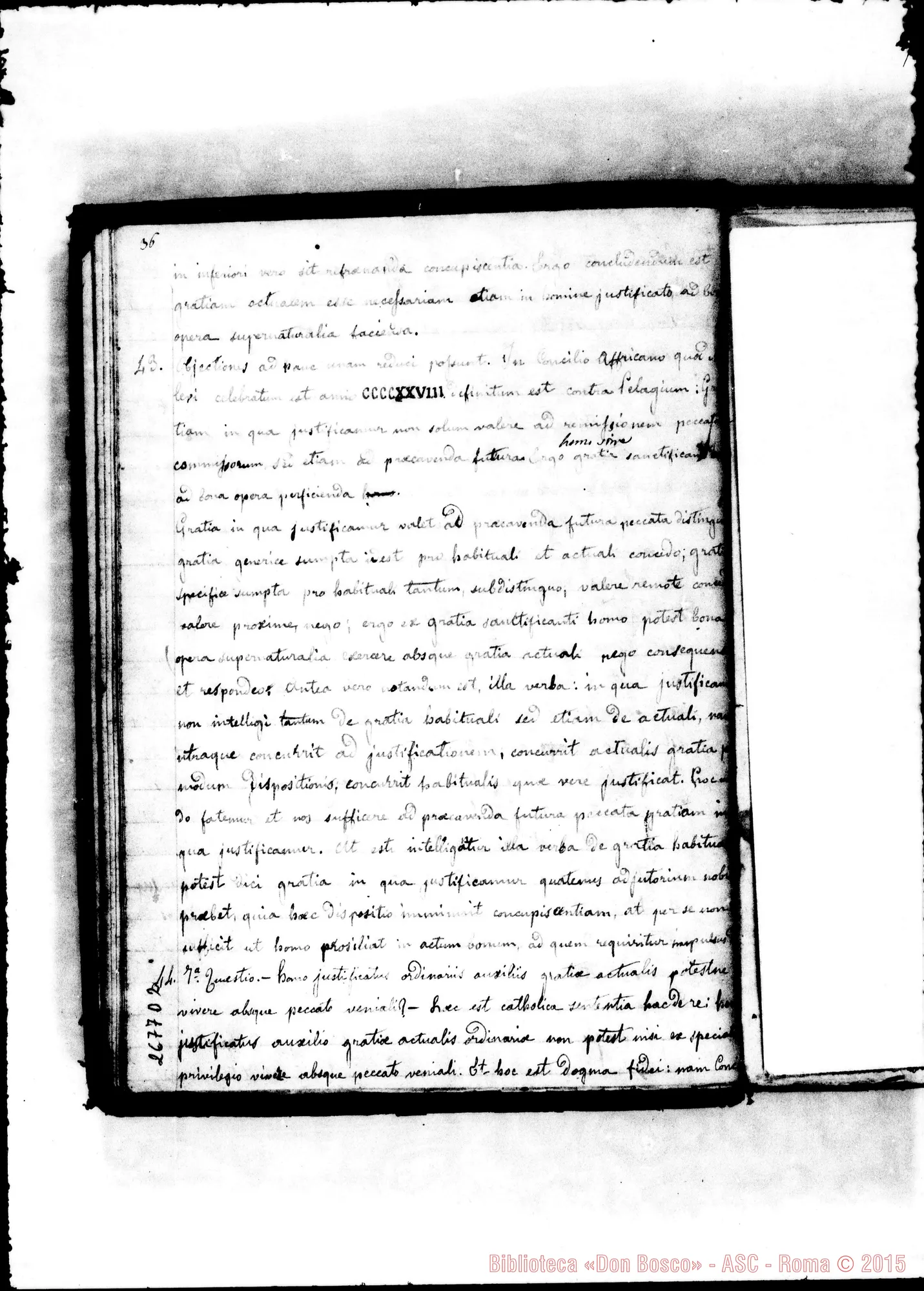 Fotogramma D 2 — De Gratia: Un quaderno