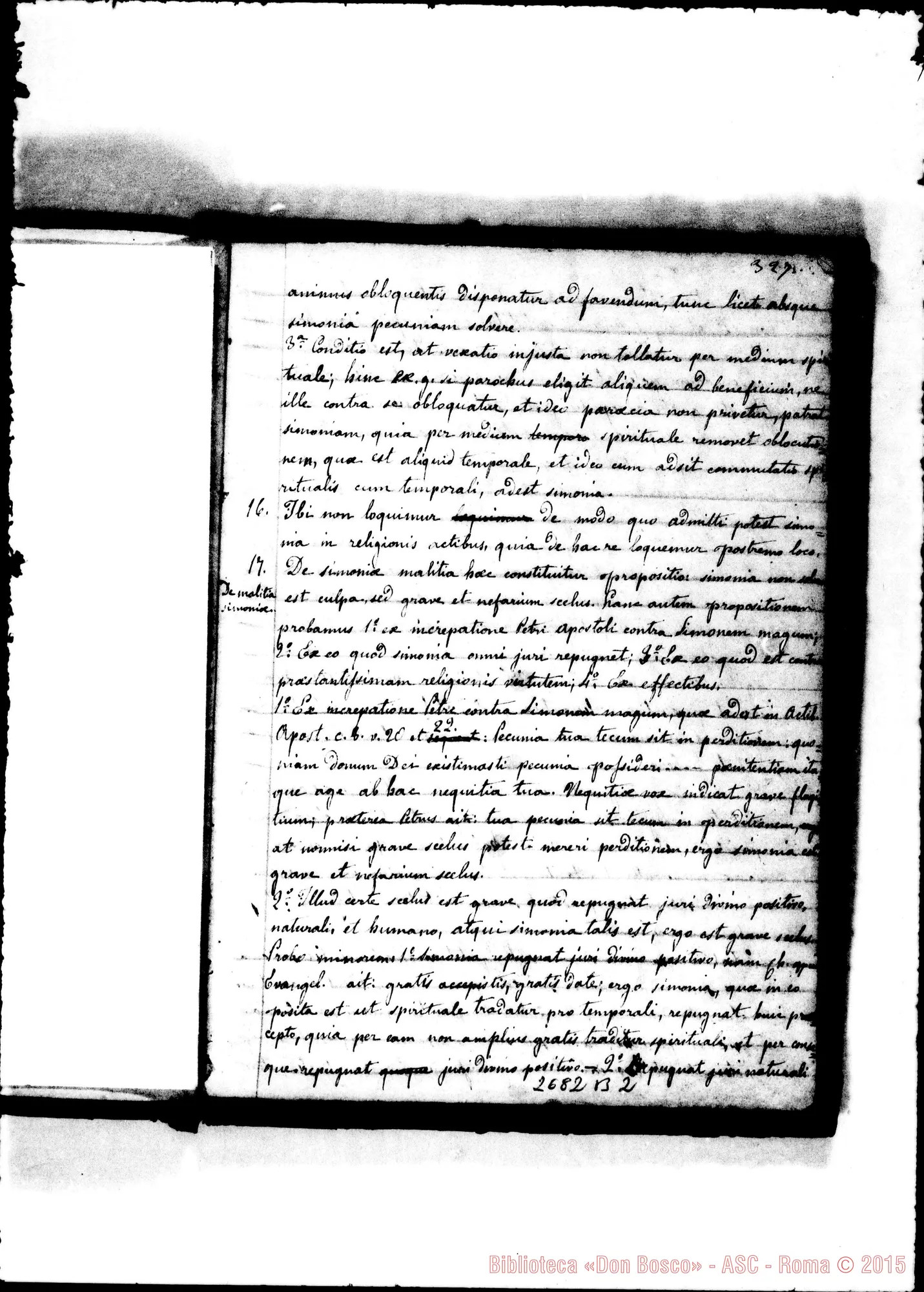 Fotogramma B 2 — De Gratia: Un quaderno