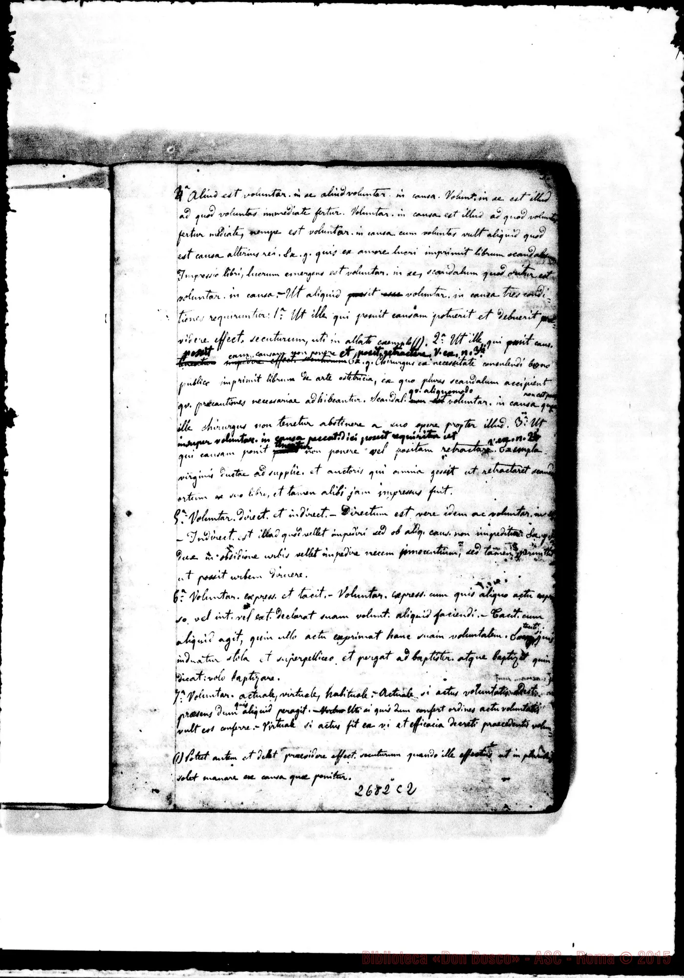 Fotogramma C 2 — Theologia Moralis: Volumen primum. Prof.Can.Zappata. 1860-61