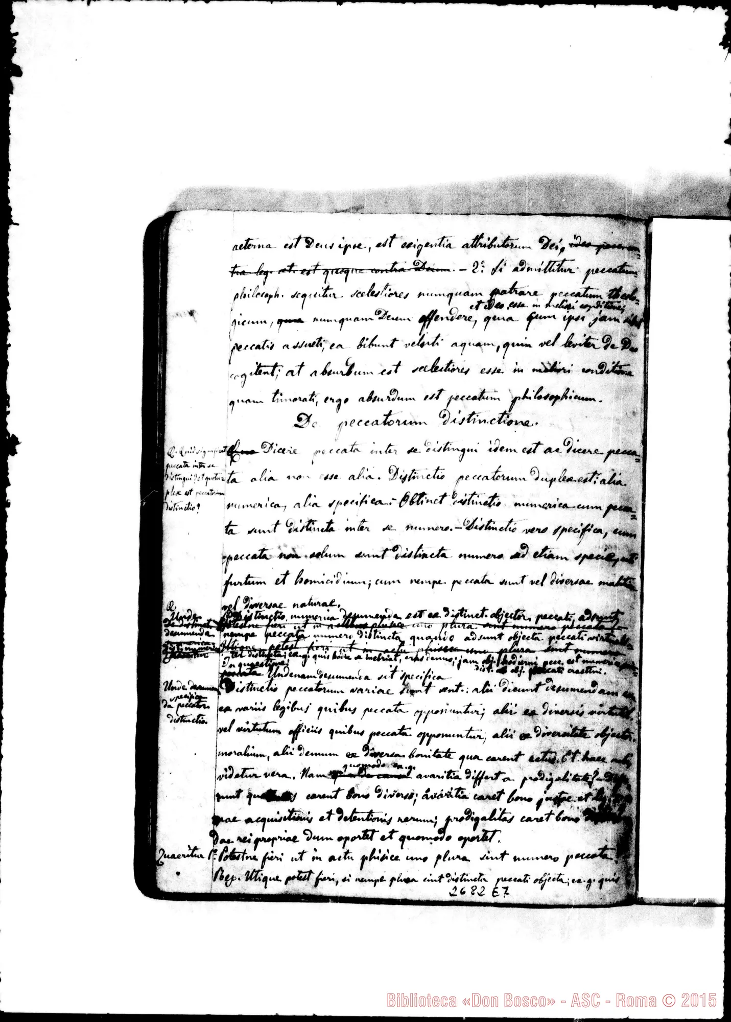 Fotogramma E 7 — Theologia Moralis: Volumen primum. Prof.Can.Zappata. 1860-61