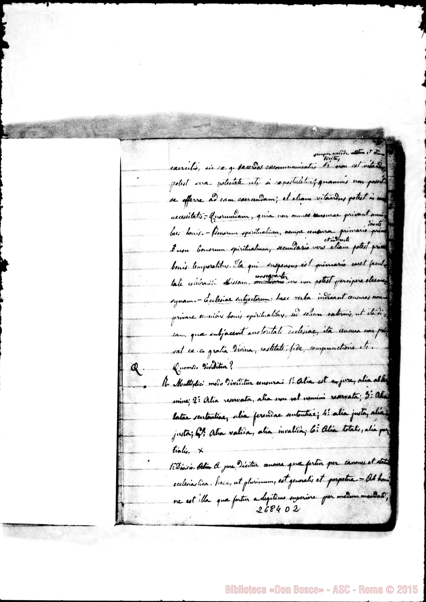 Fotogramma D 2 — Volumen secundum. 1861