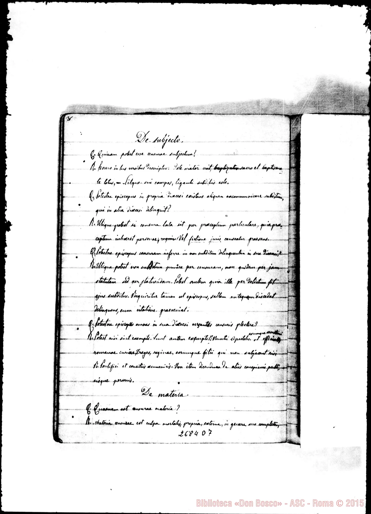 Fotogramma D 7 — Volumen secundum. 1861