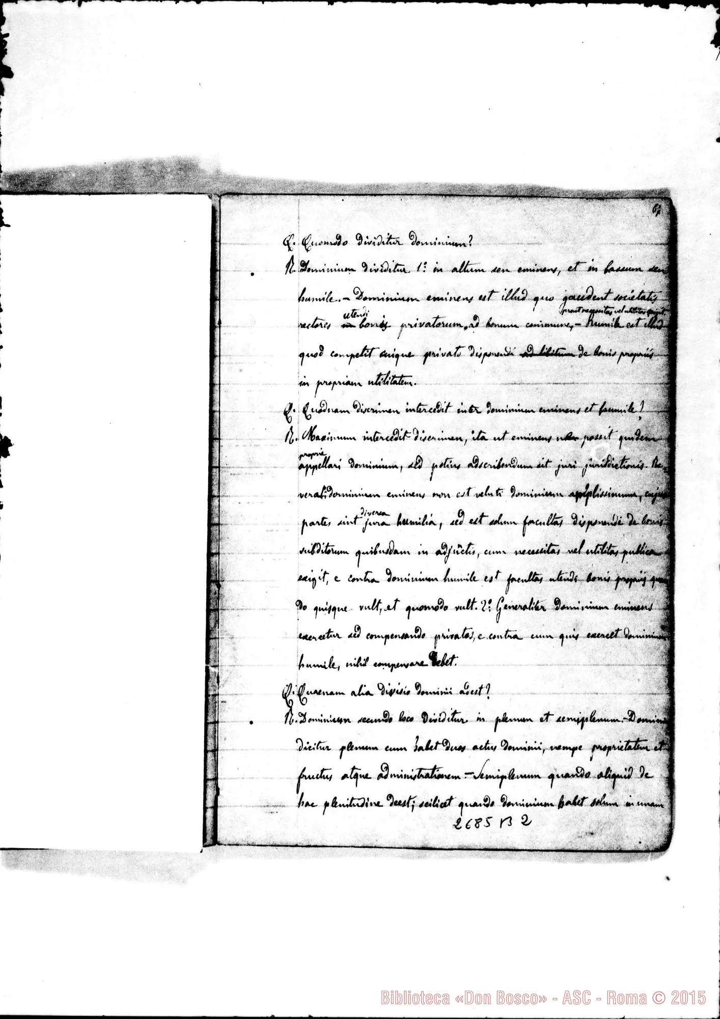 Fotogramma B 2 — Volumen secundum. 1861