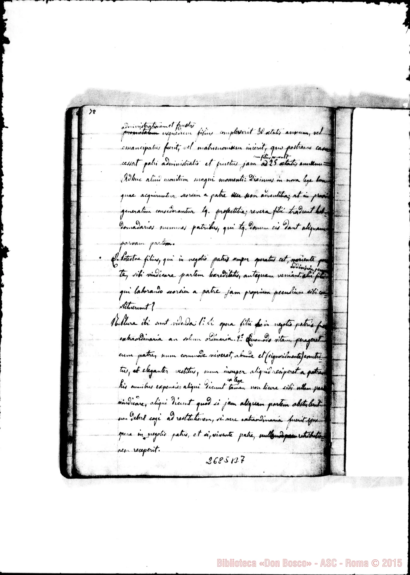 Fotogramma B 7 — Volumen secundum. 1861