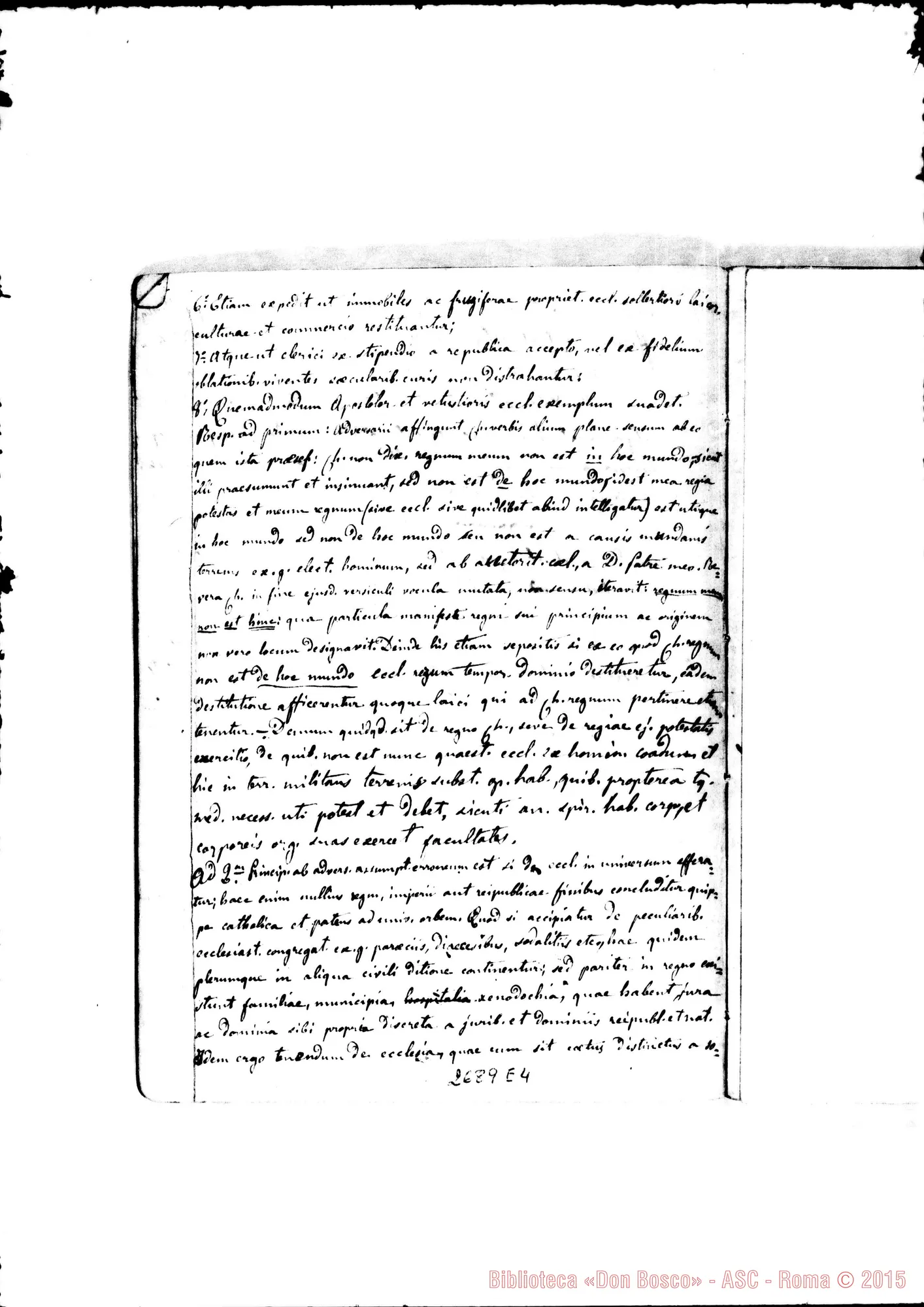 Fotogramma E 4 — 1859-60. «Quis ut Deus?» Quaderno 2