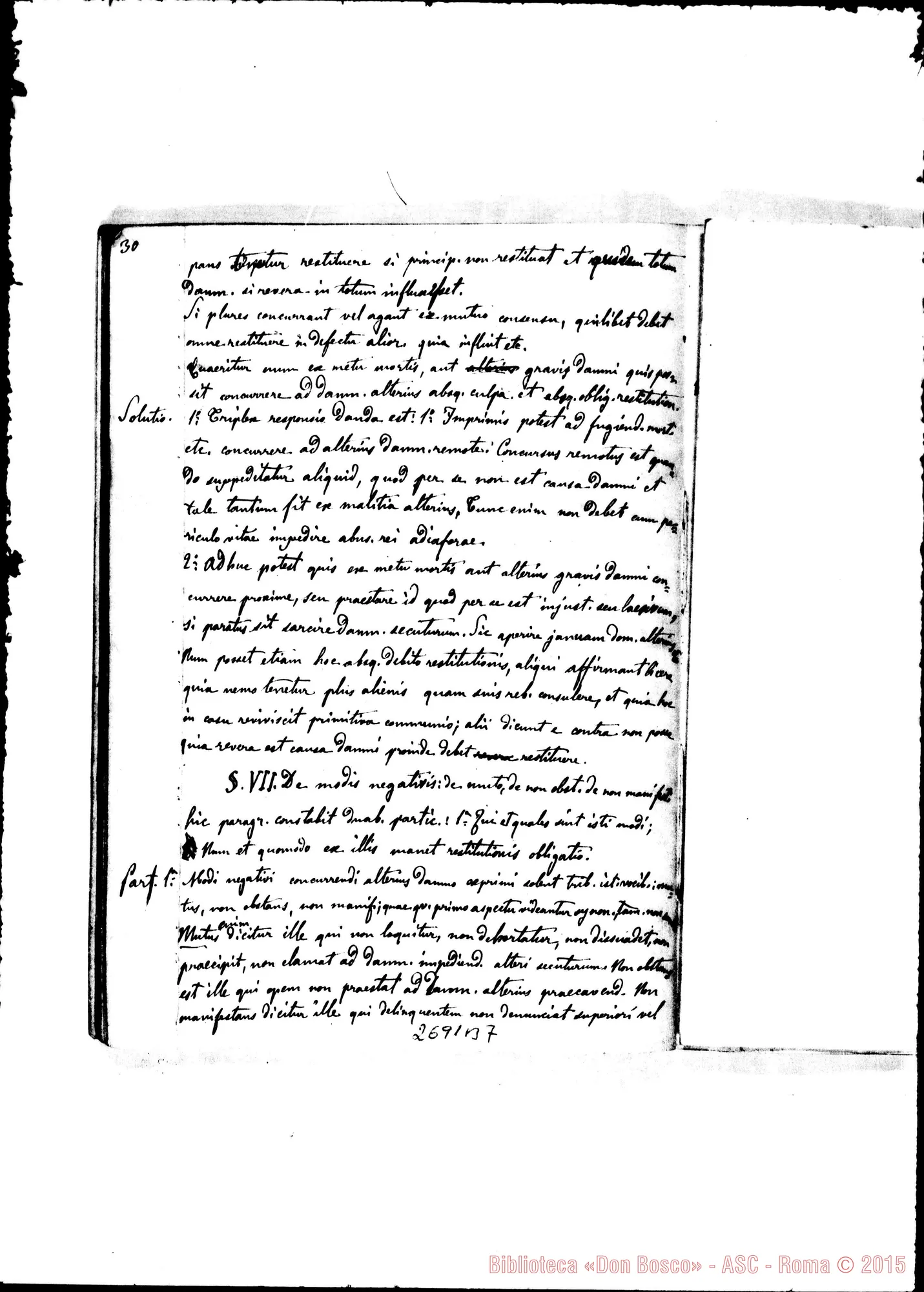 Fotogramma B 7 — 1859-60. «Quis ut Deus?» Quaderno 3