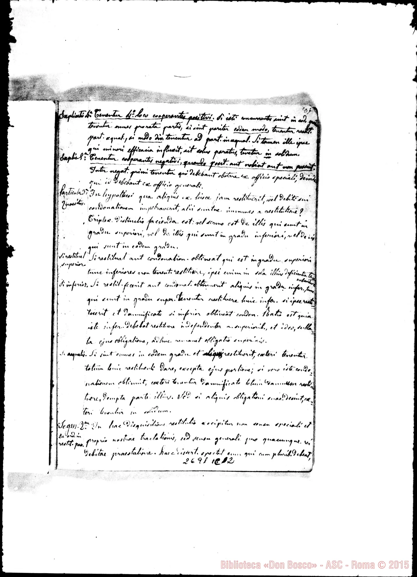 Fotogramma C 2 — 1859-60. «Quis ut Deus?» Quaderno 3