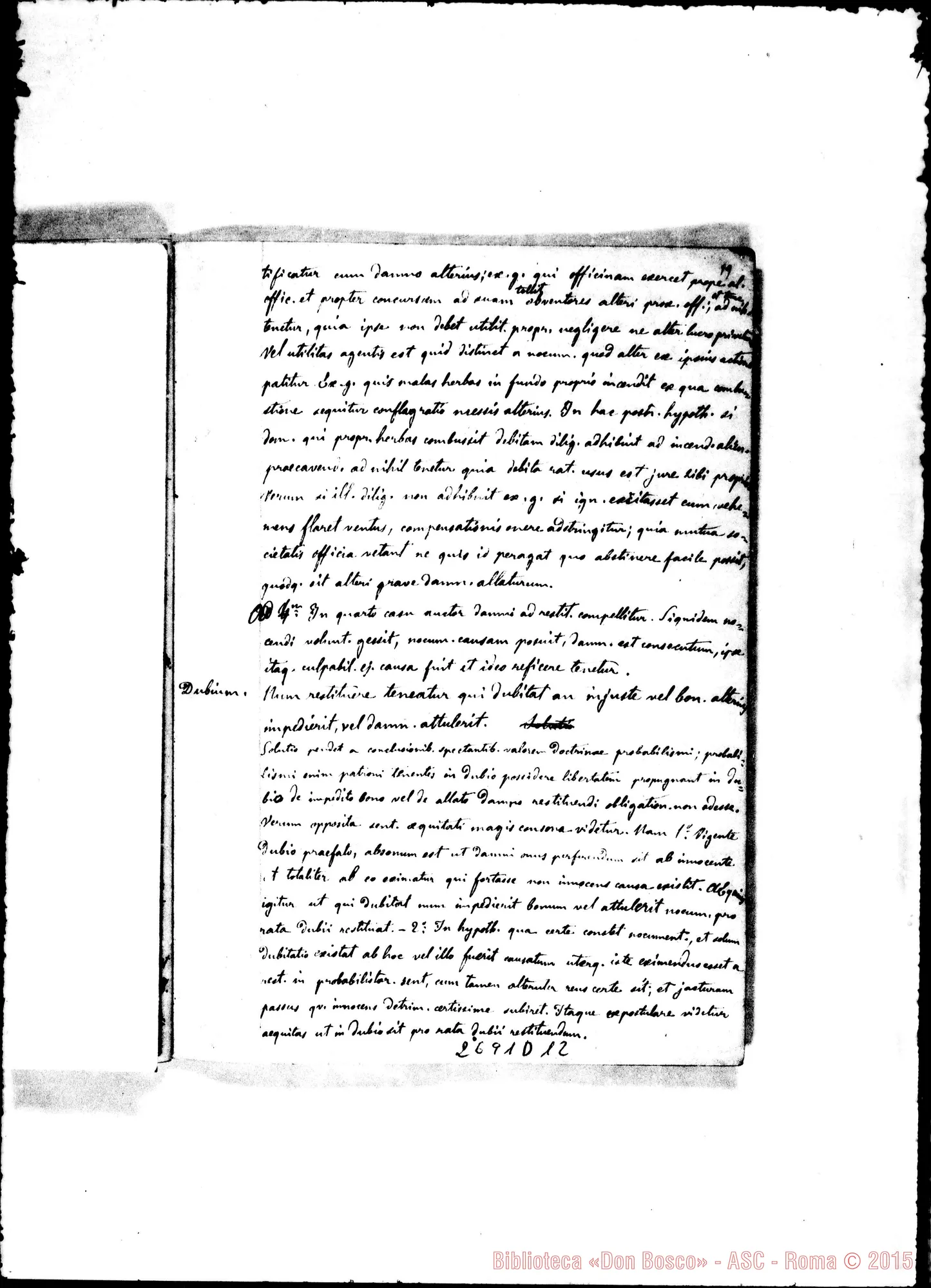 Fotogramma D 12 — 1859-60. «Quis ut Deus?» Quaderno 3