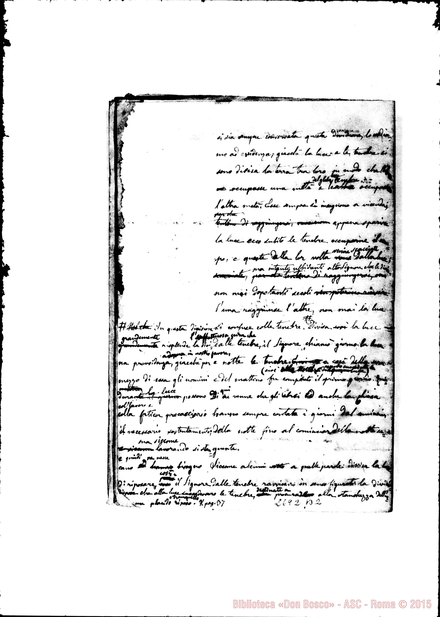 Fotogramma B 2 — Storia Sacra di Rua Michele. Quaderno 1. 1859