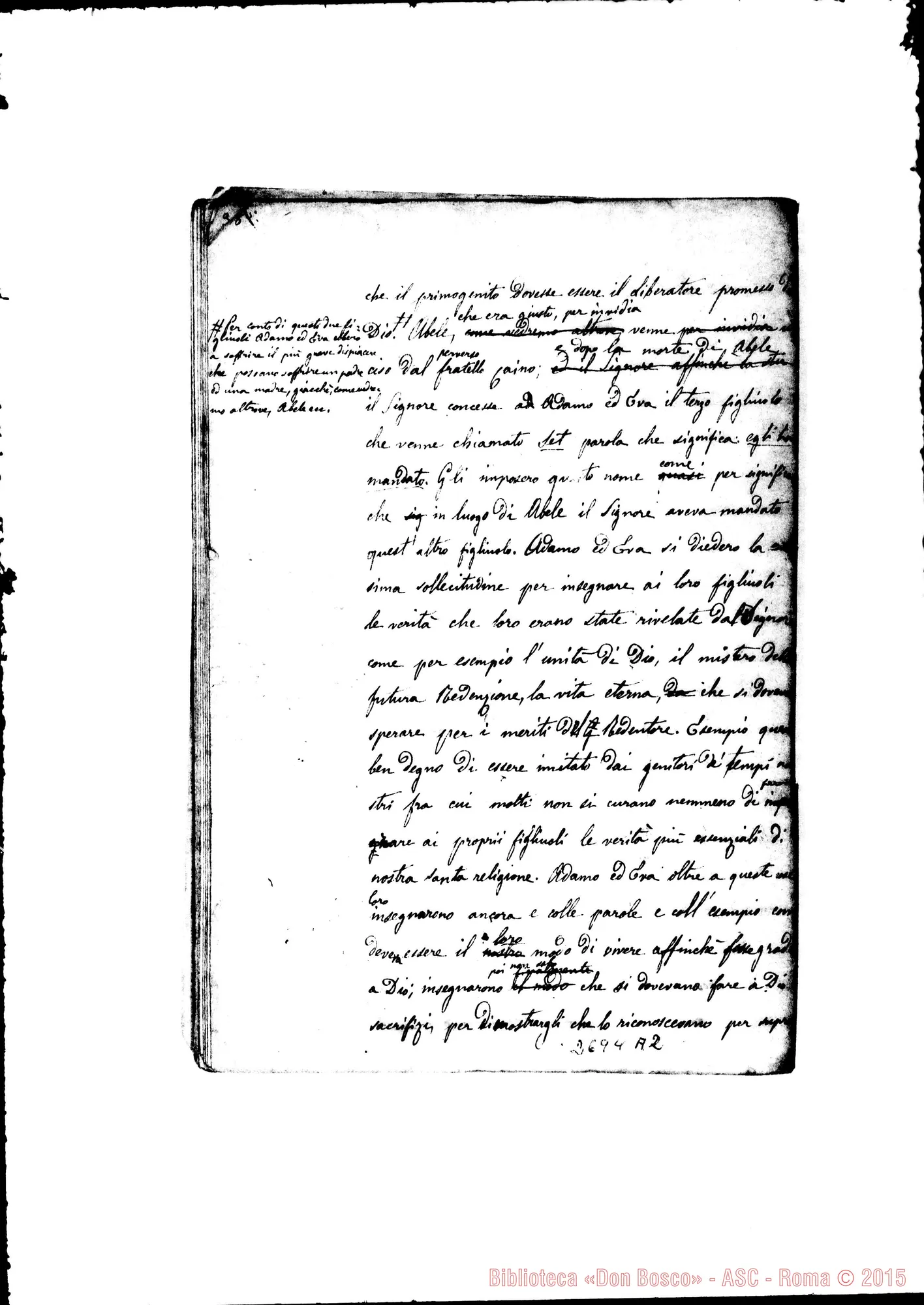 Fotogramma A 2 — Quaderno 3
