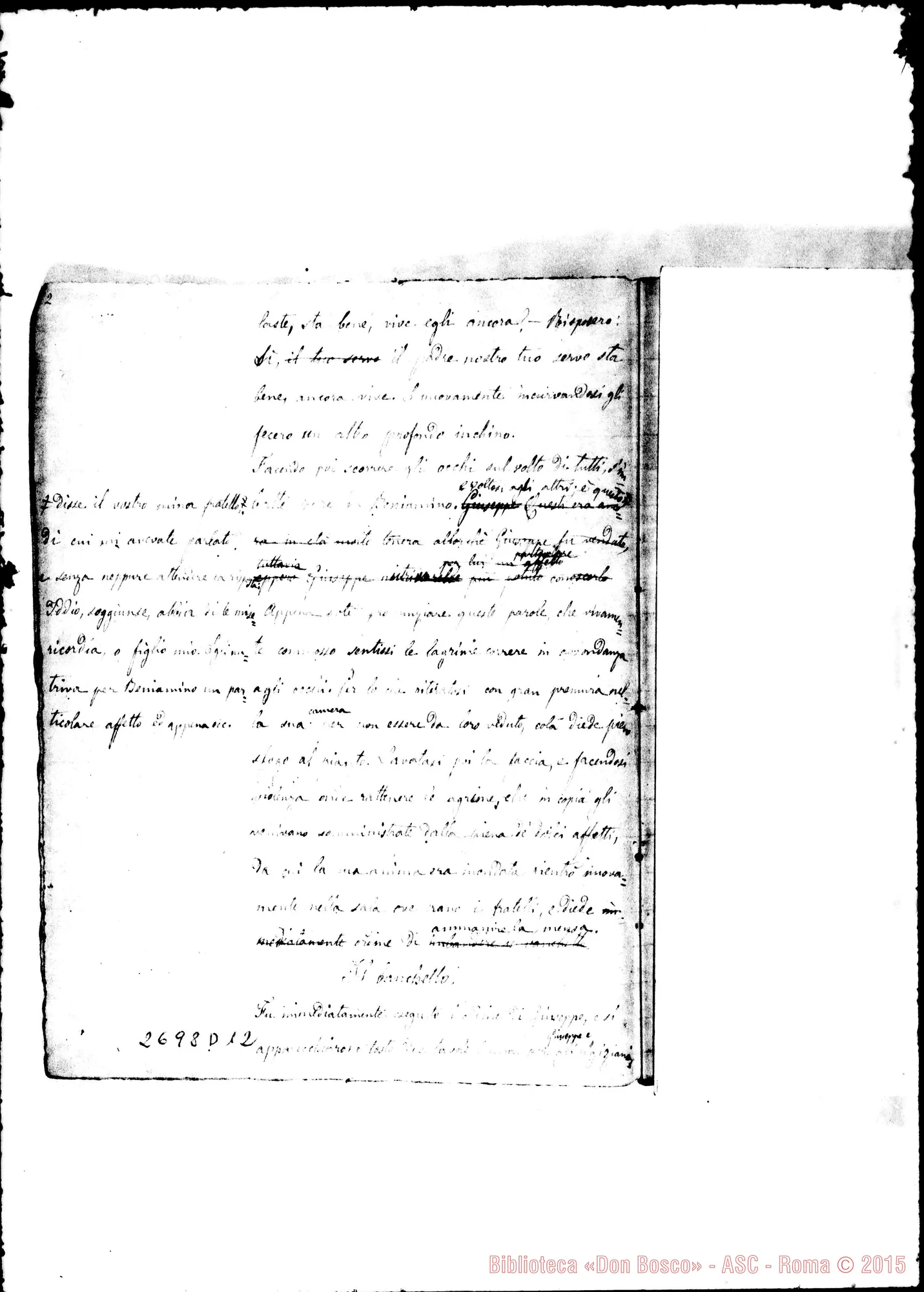 Fotogramma D 12 — Quaderno 7: Giuseppe-2, Giobbe