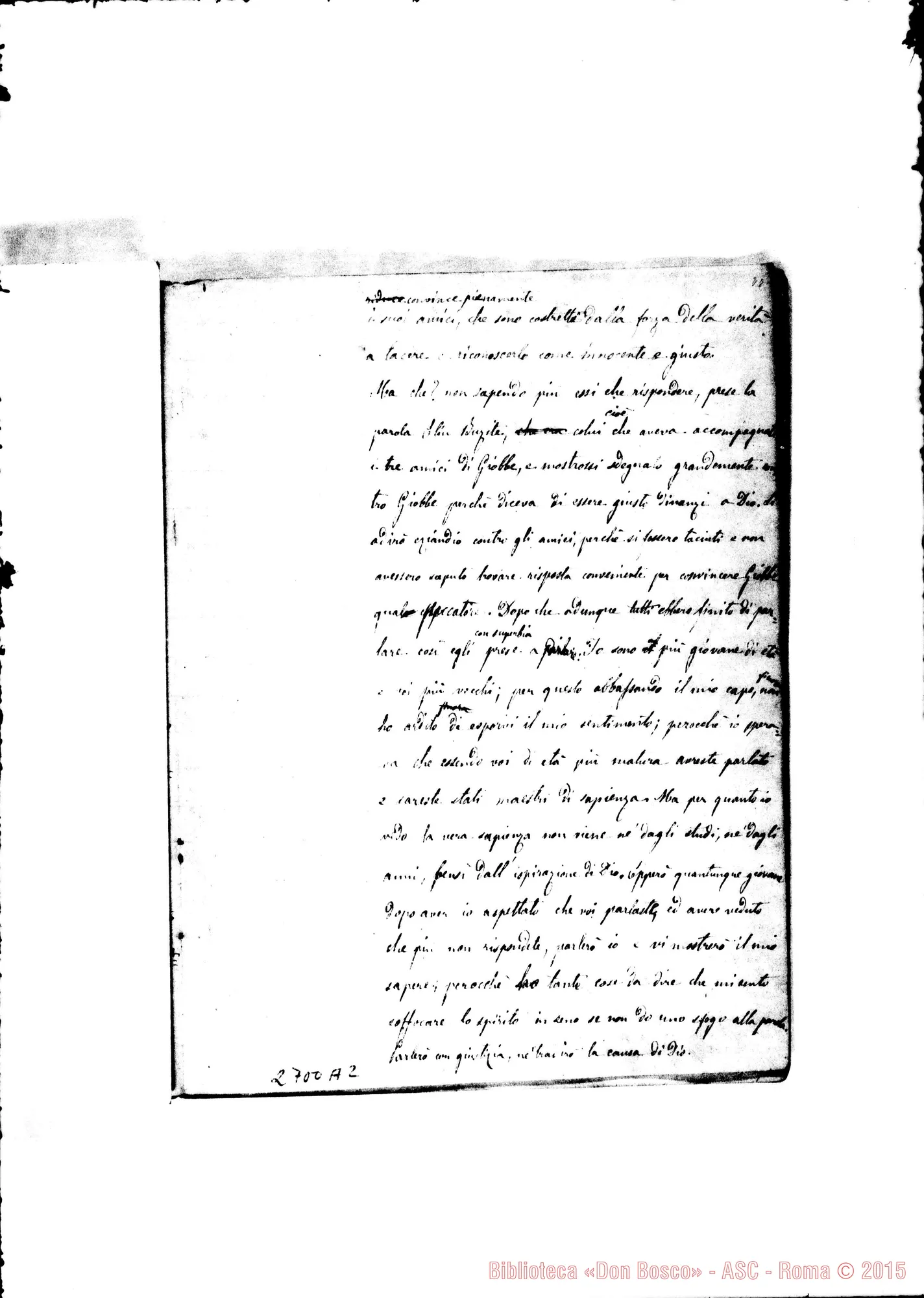 Fotogramma A 2 — Quaderno 7: Giuseppe-2, Giobbe