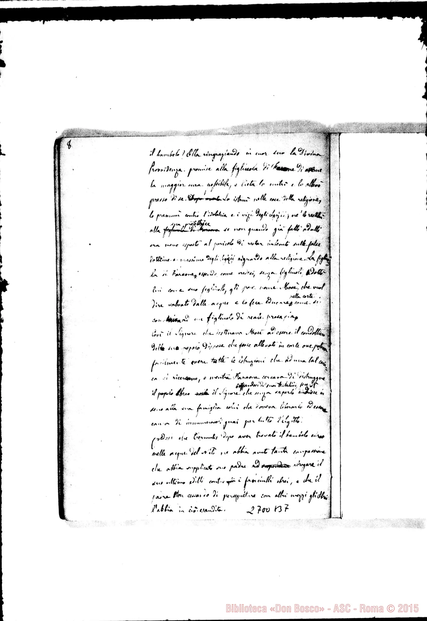 Fotogramma B 7 — Quaderno 8: Mosè-1