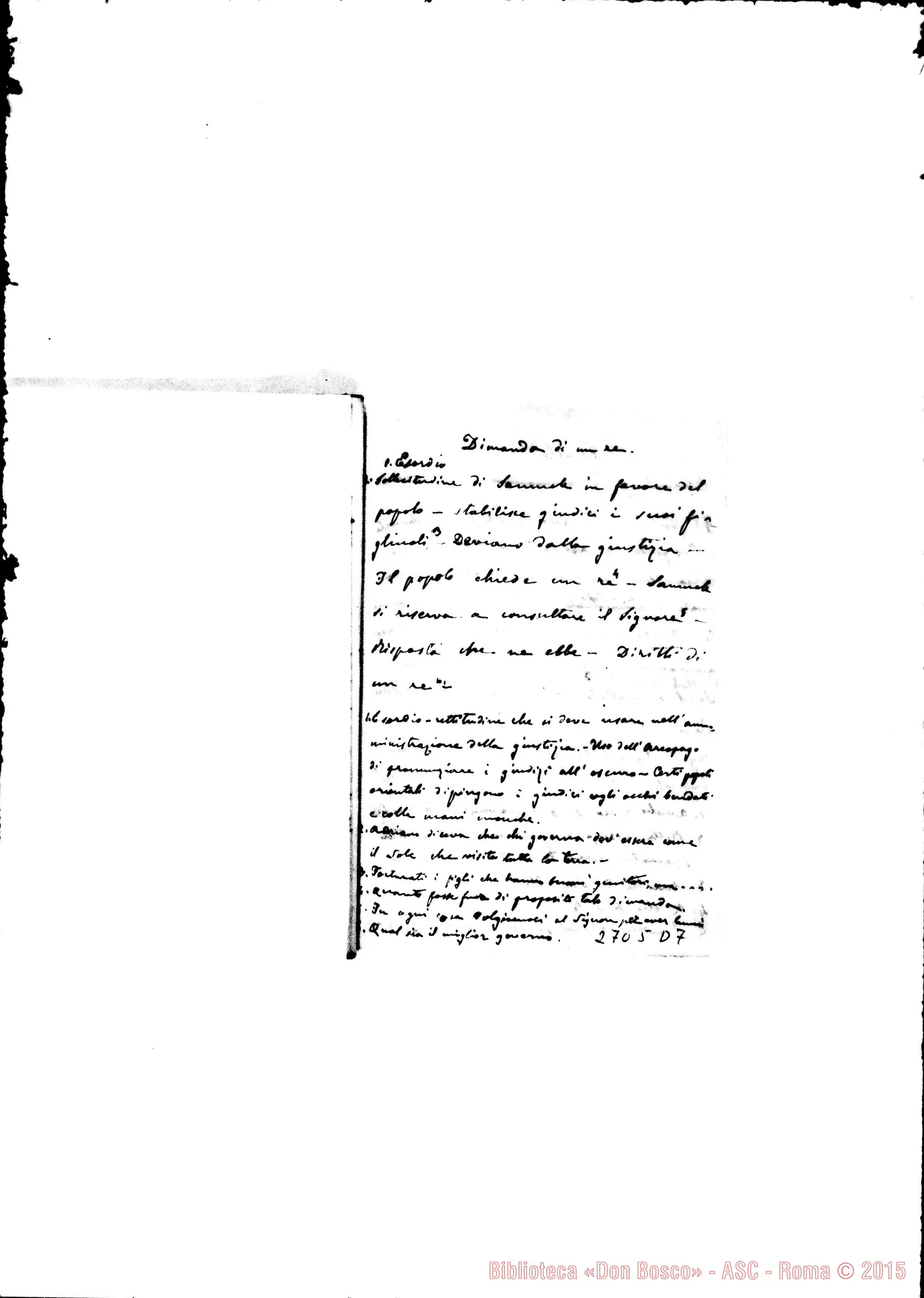 Fotogramma D 7 — Quaderno 12: Entrata nella terra promessa - Saulle