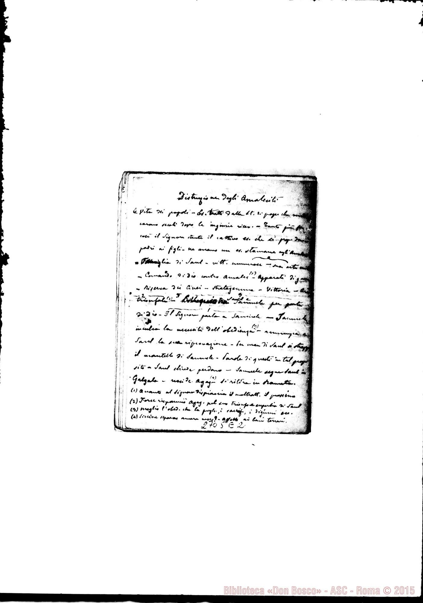 Fotogramma E 2 — Quaderno 12: Entrata nella terra promessa - Saulle